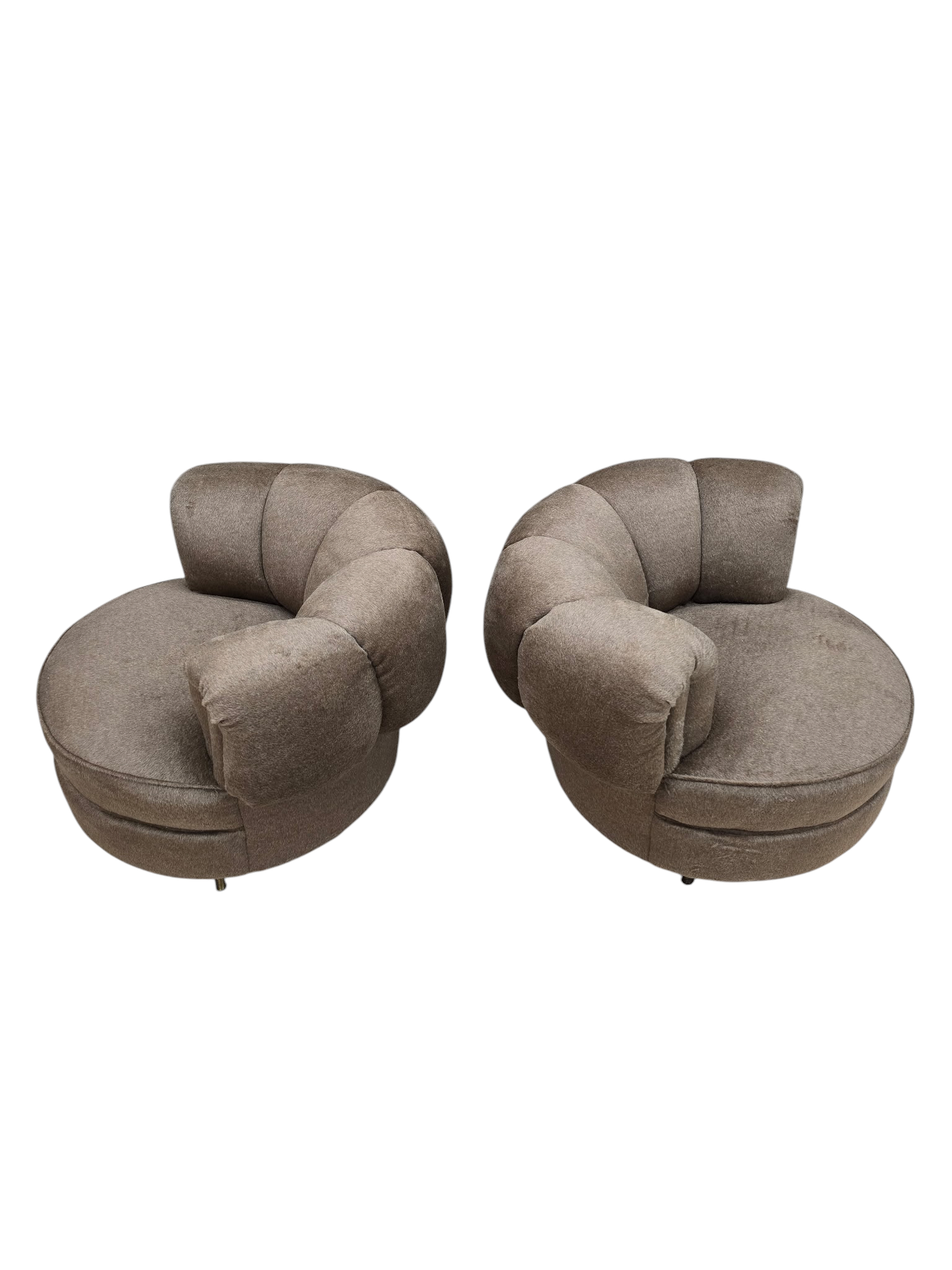 MCM Barrel Back Lounge Chairs Newly Reupholstered – Pair