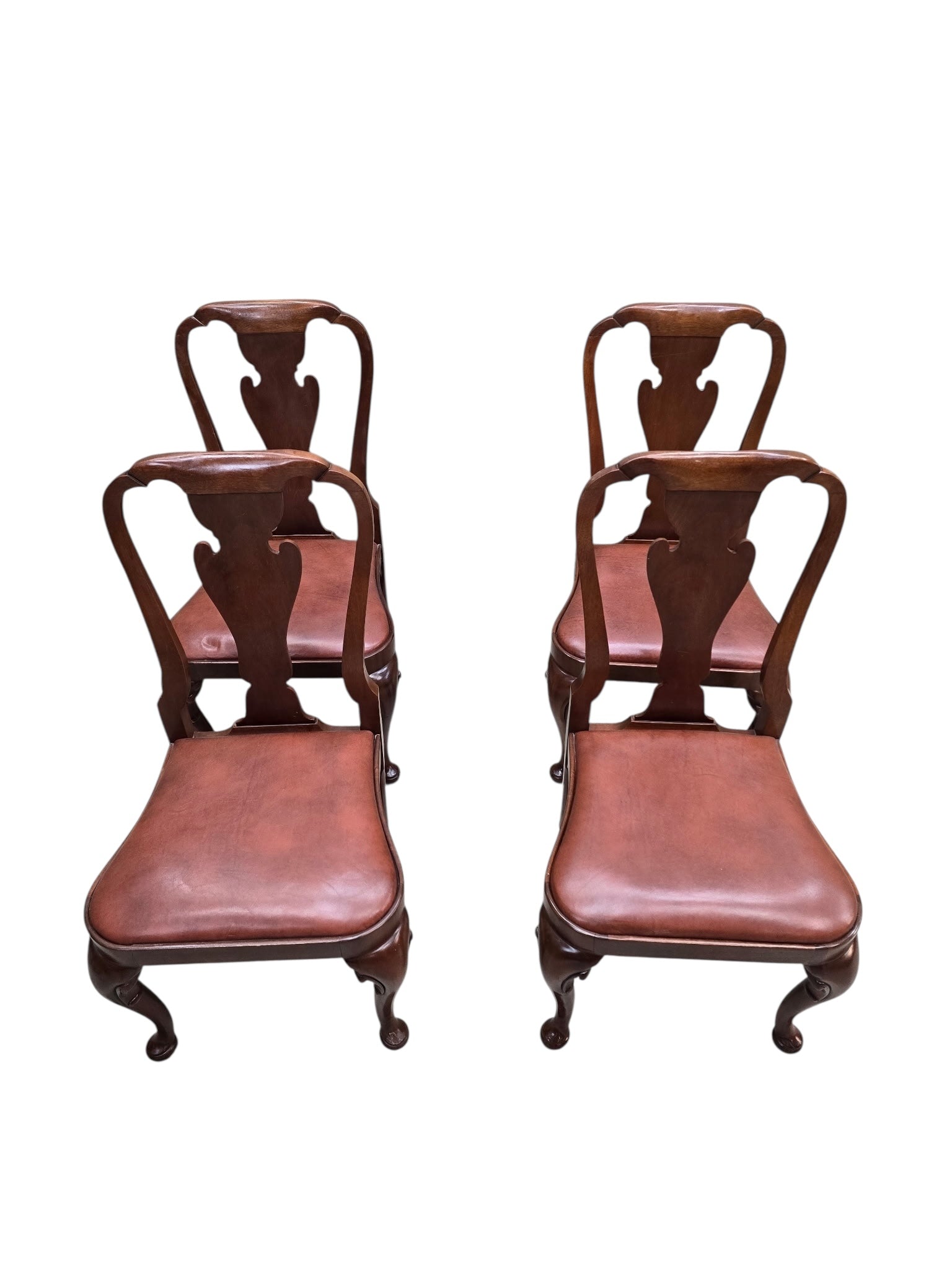 Vintage Queen Anne Style Dining Chairs By Baker Furniture - 4
