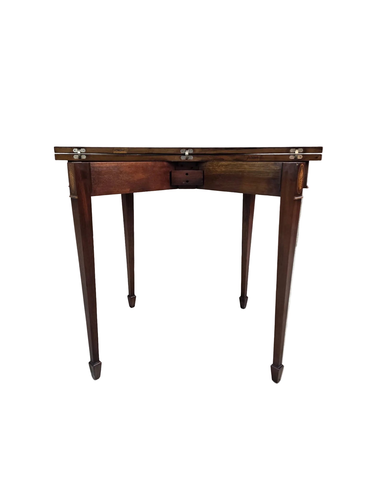 Vintage Folding Demilune Flip-Top Table
