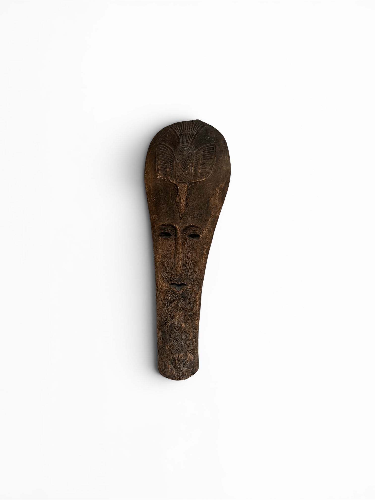 New - Hand Made Carved Tribal Head