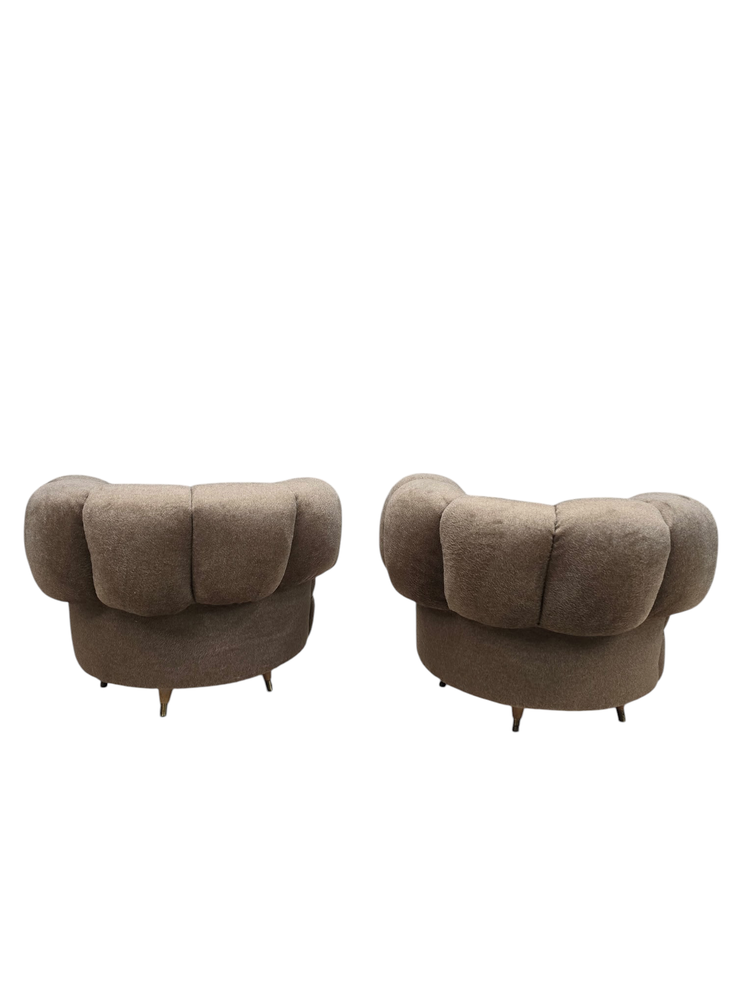 MCM Barrel Back Lounge Chairs Newly Reupholstered – Pair