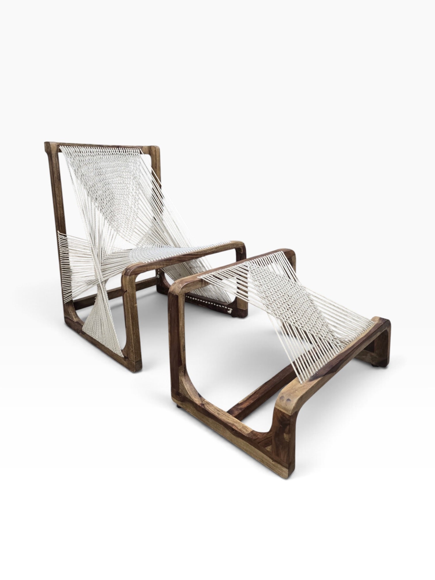 Swedish Chair and Ottoman by Asa Karner