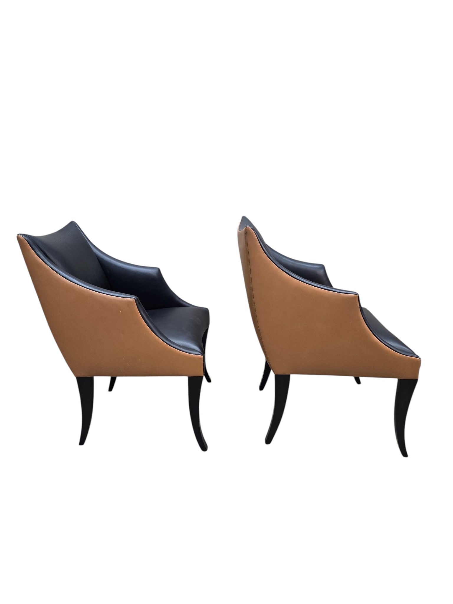 Vintage Contemporary Serpentine Chairs by Donghia - 4