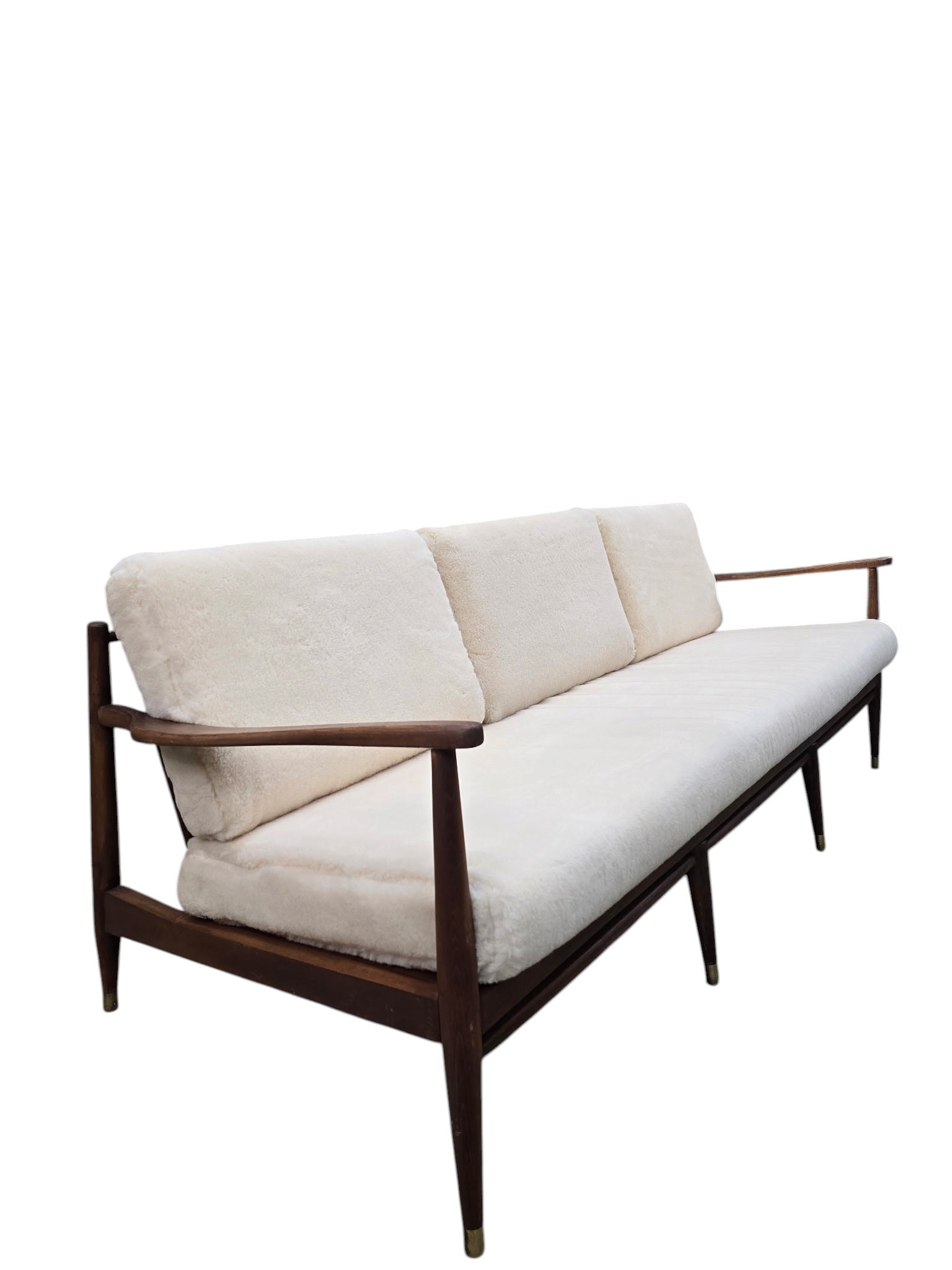 Danish Modern Sofa by Ib Kofod-Larsen Newly Reupholstered
