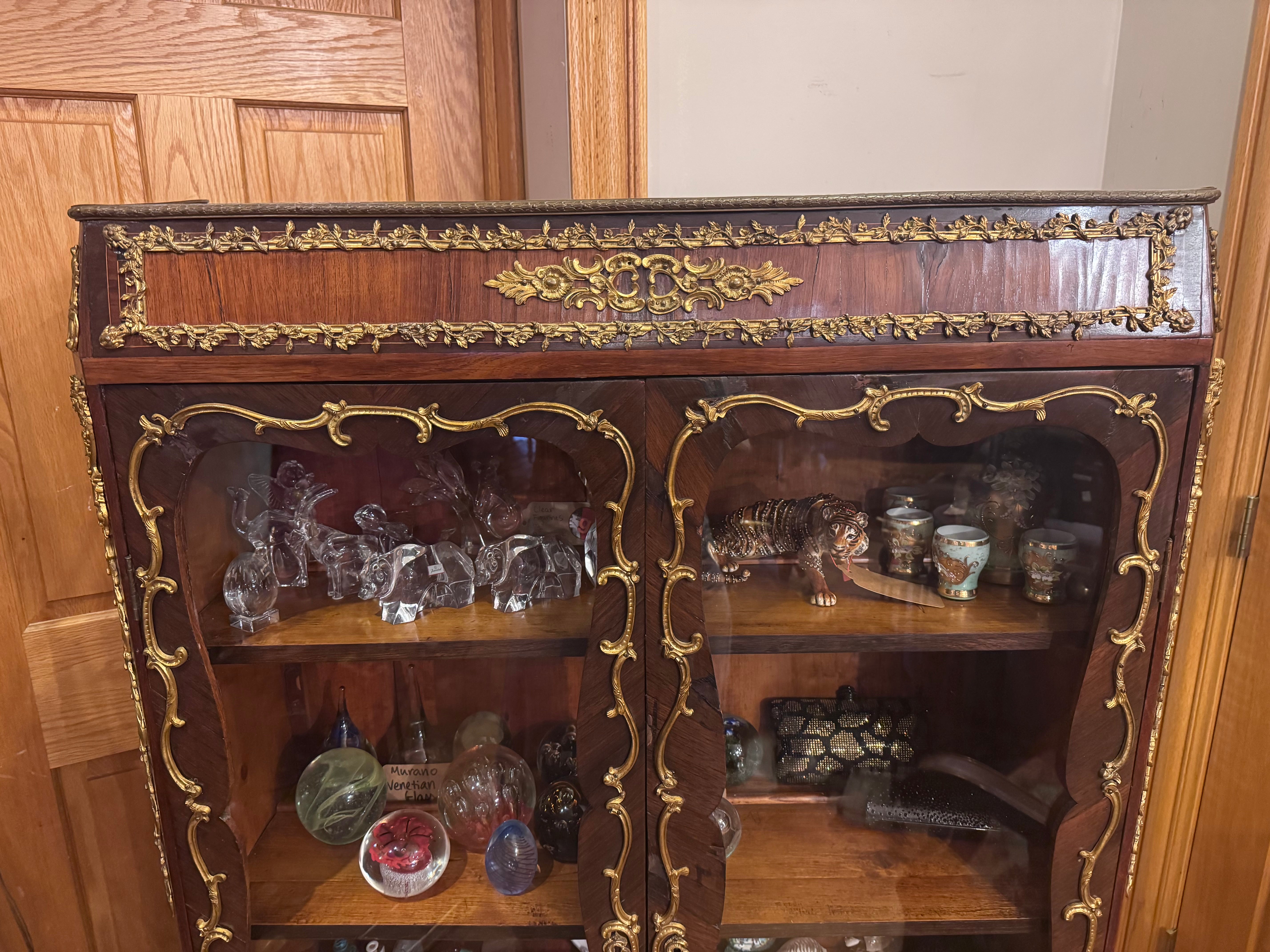 Vintage French Louis XV Style Display Cabinet