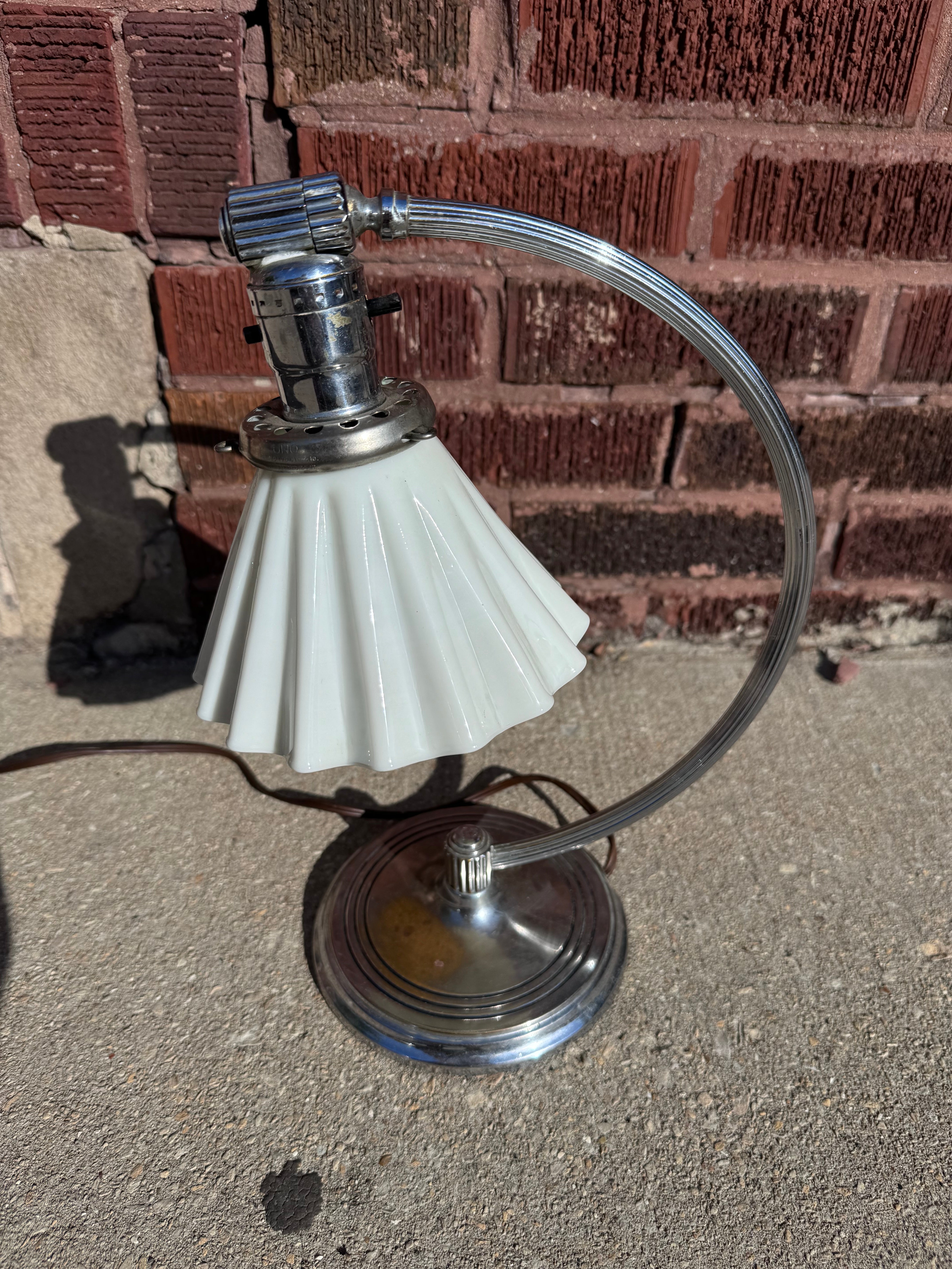 Vintage Art Deco Desk Lamp by Chase and Co.