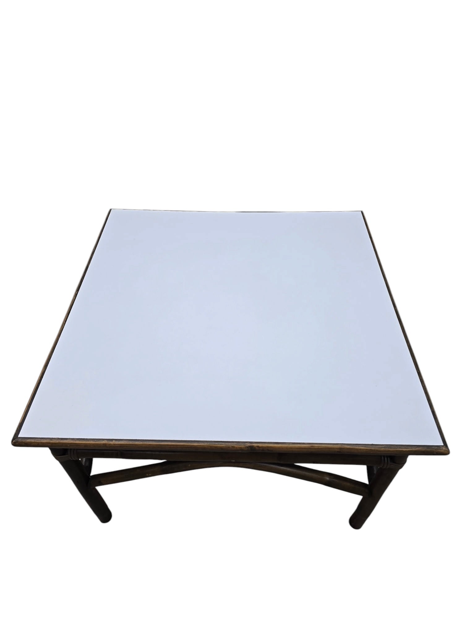 Modern Coastal Bamboo Side Table by Vogue Rattan