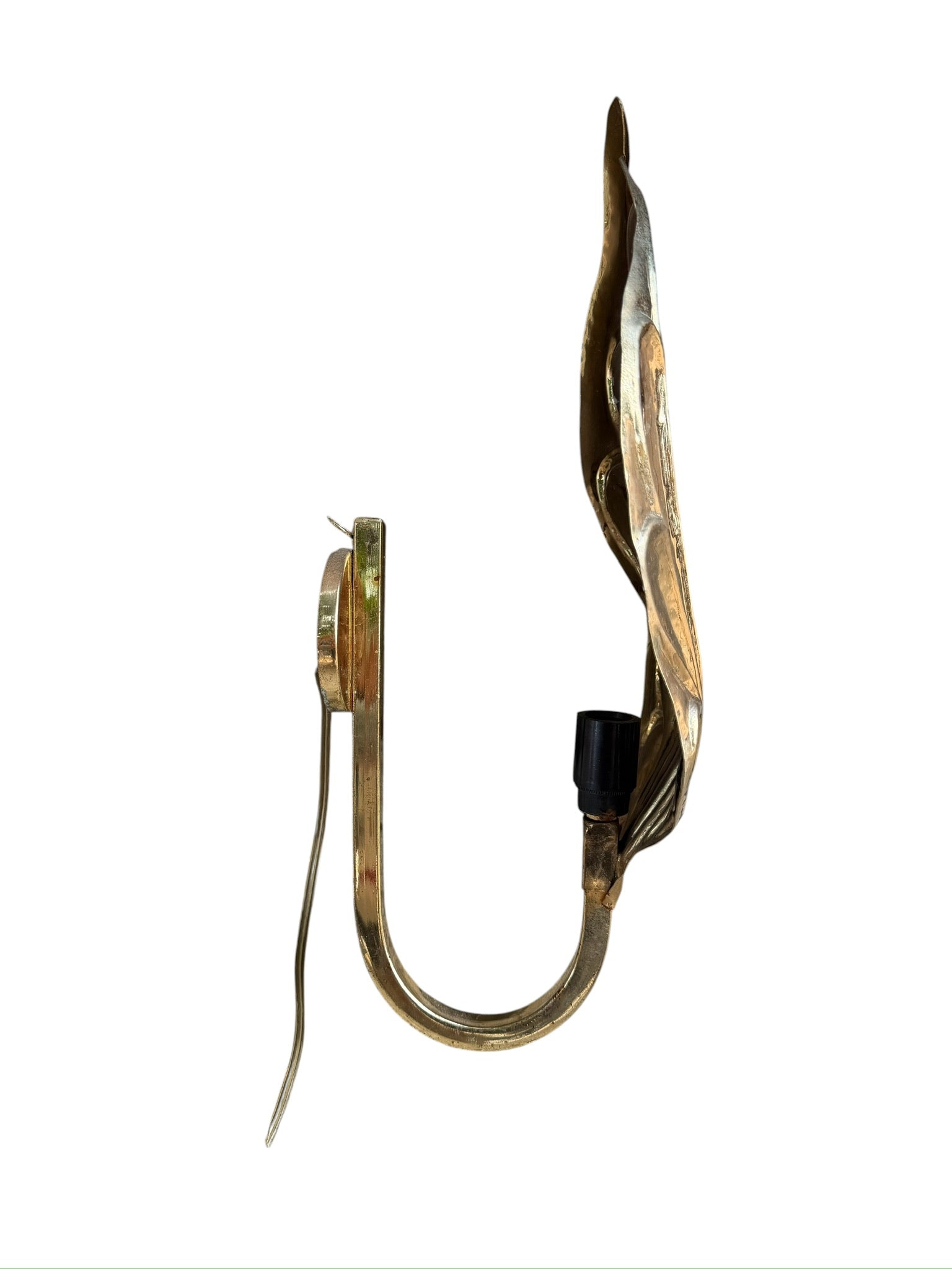 Italian Leaf Wall Sconce by Carlo Giorgi and Tommaso Barbi