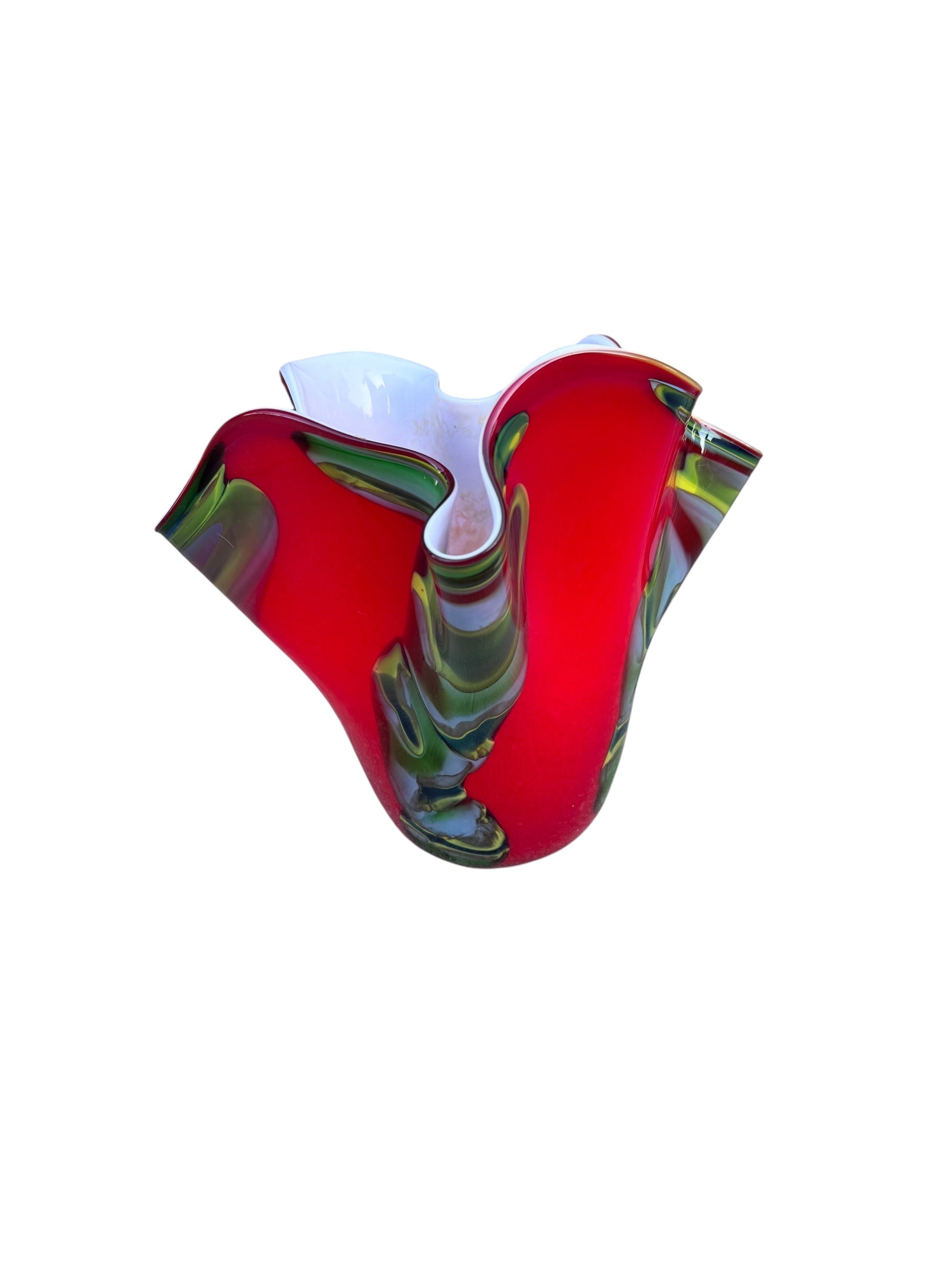 Vintage Italian Red Vase