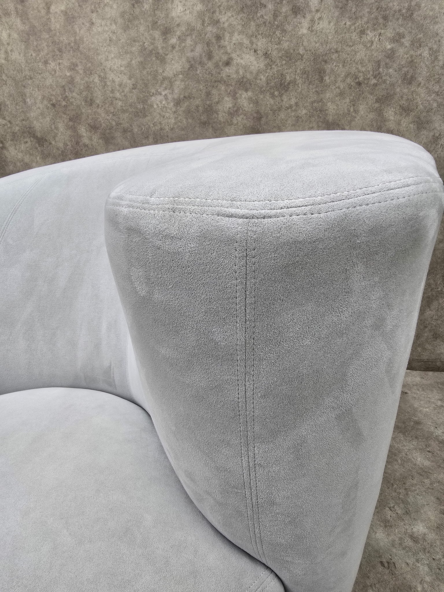 MCM Vladimir Kagan Nautilus Asymmetrical Swivel Lounge Chairs - Pair