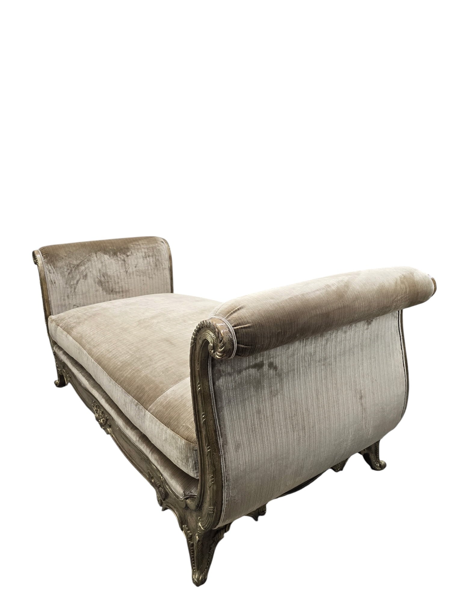 Vintage Marge Carson French Louis XV Style Daybed Newly Reupholstered