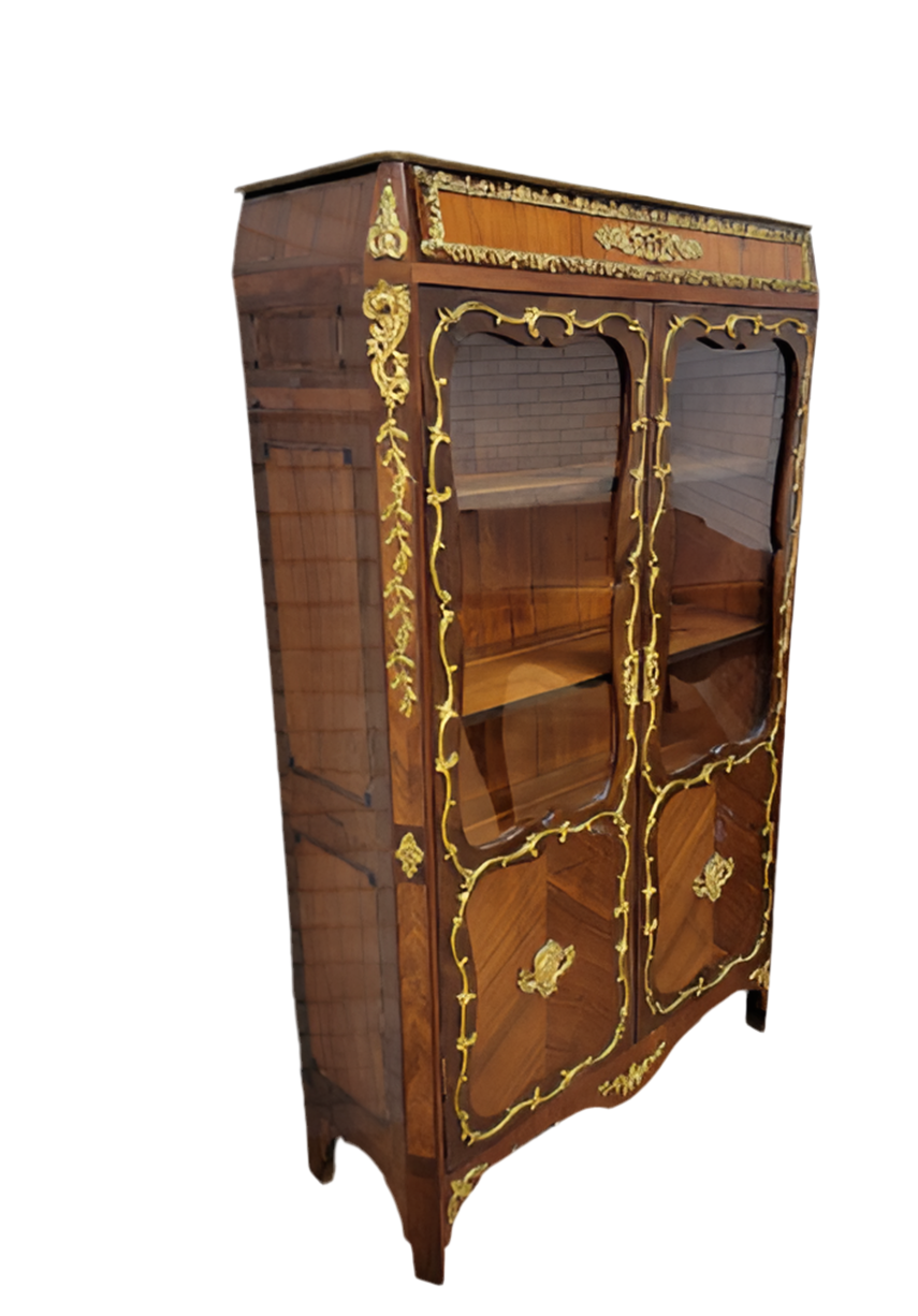 Vintage French Louis XV Style Display Cabinet