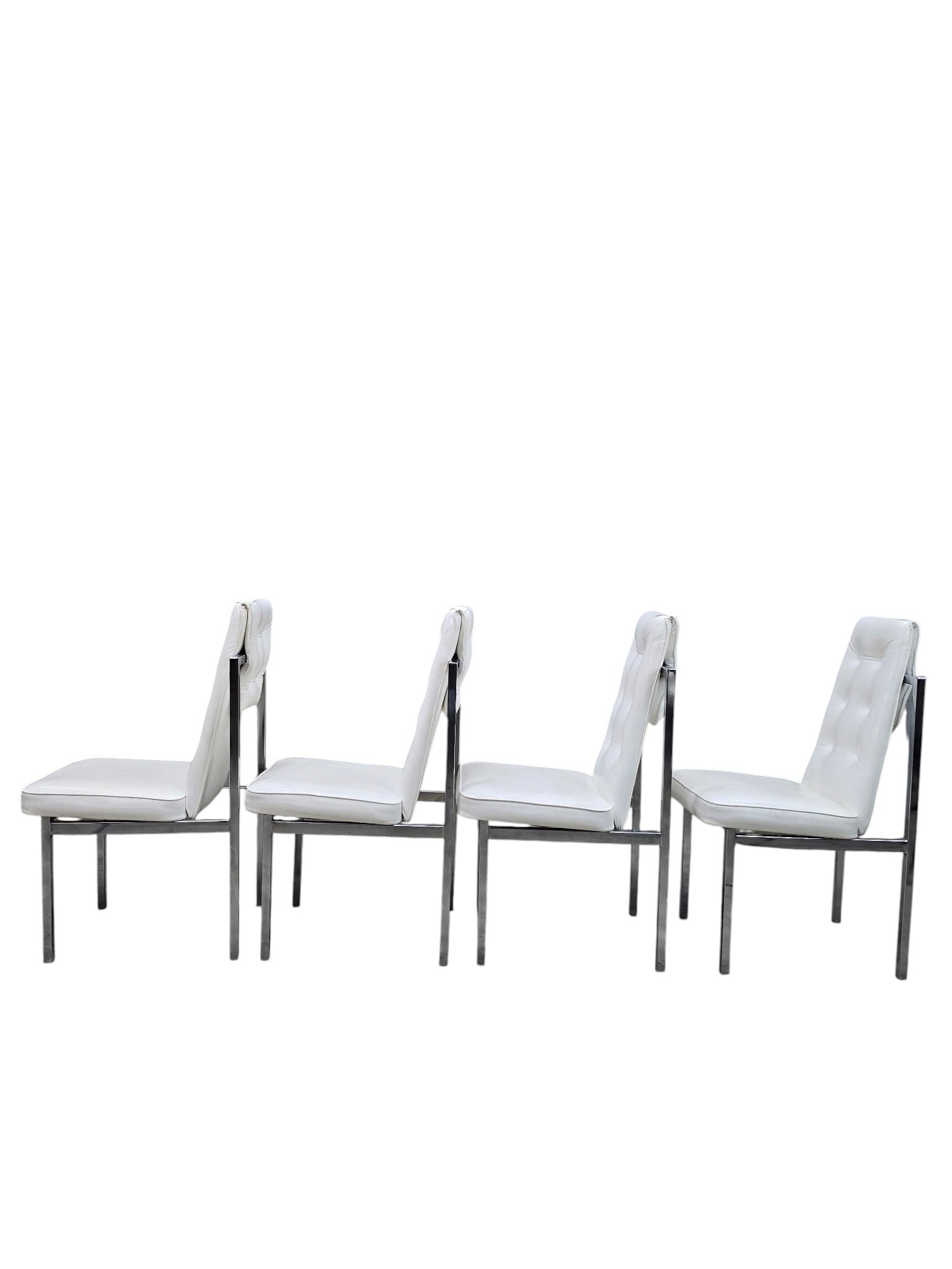 MCM Cal-Style Furniture Mfg. Chrome High Back Dining Chairs – Set of 6