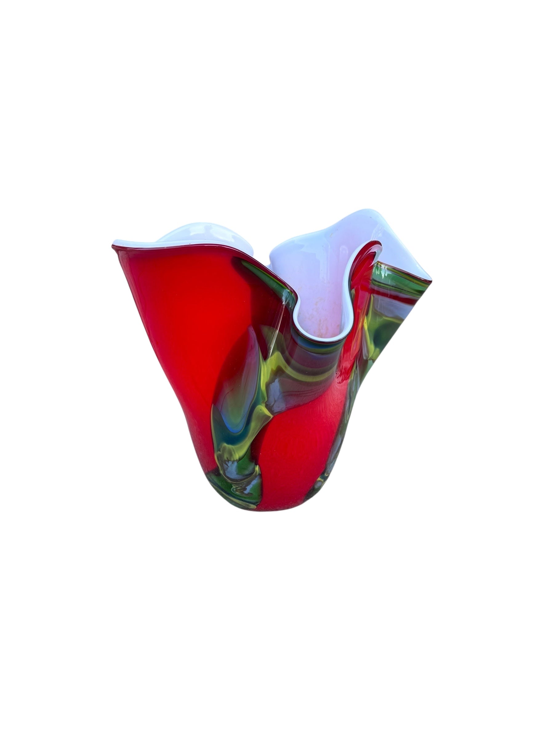 Vintage Italian Red Vase