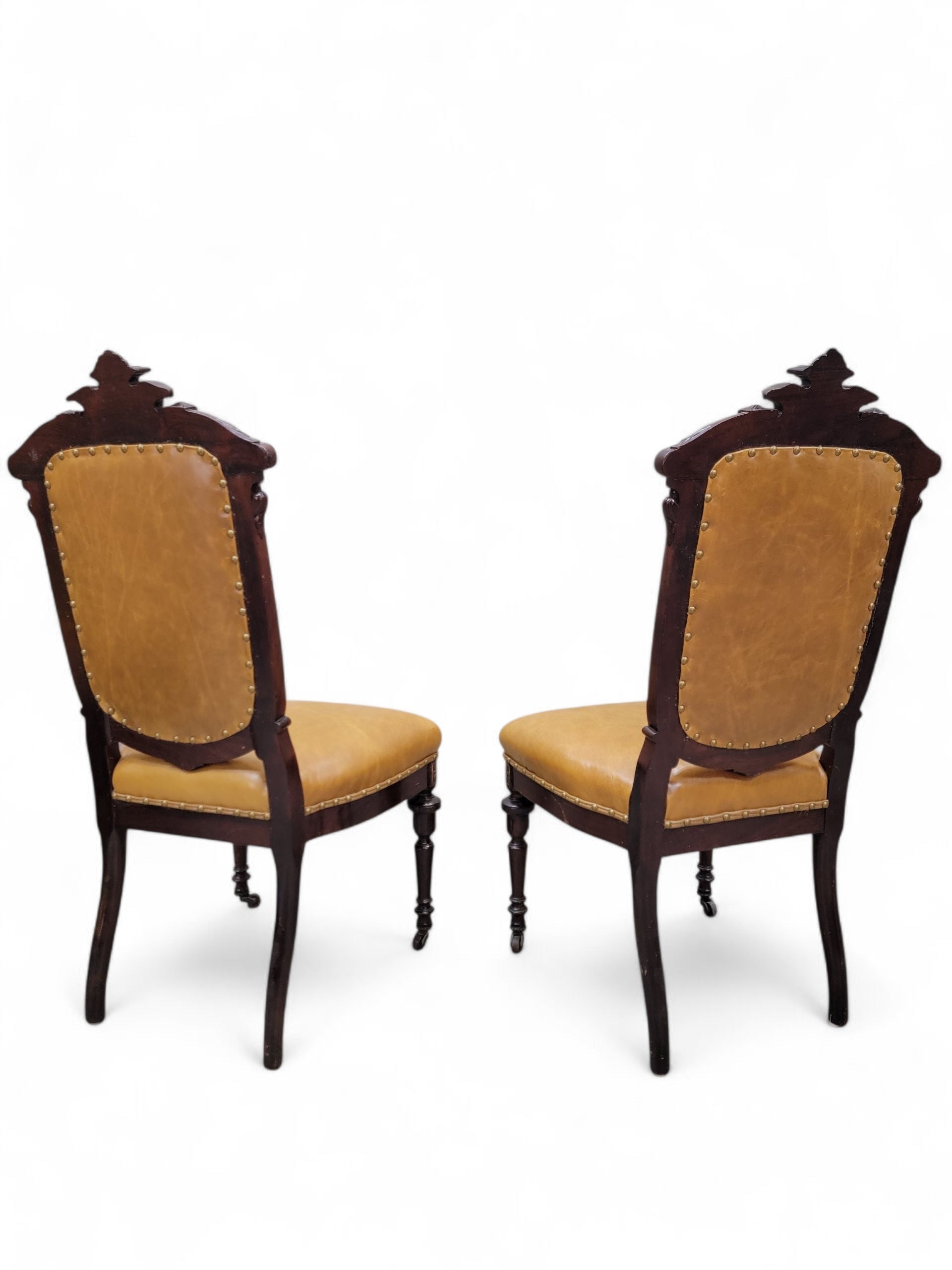 Antique French Regency Style Rosewood Parlor Set Newly Reupholstered - 4