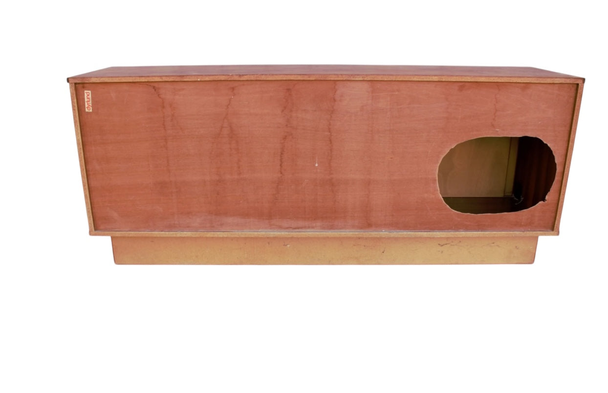 MCM Danish Sliding Door Sideboard Credenza by Dyrlund