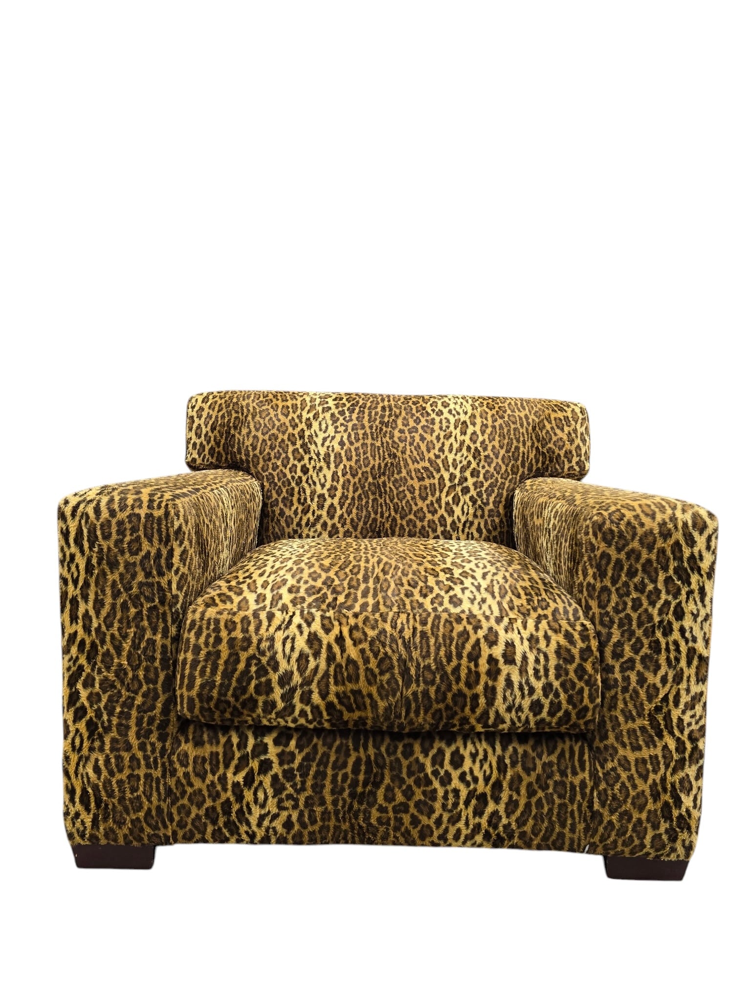 Vintage Henredon High Point Oversized Cube Club Chairs – Pair