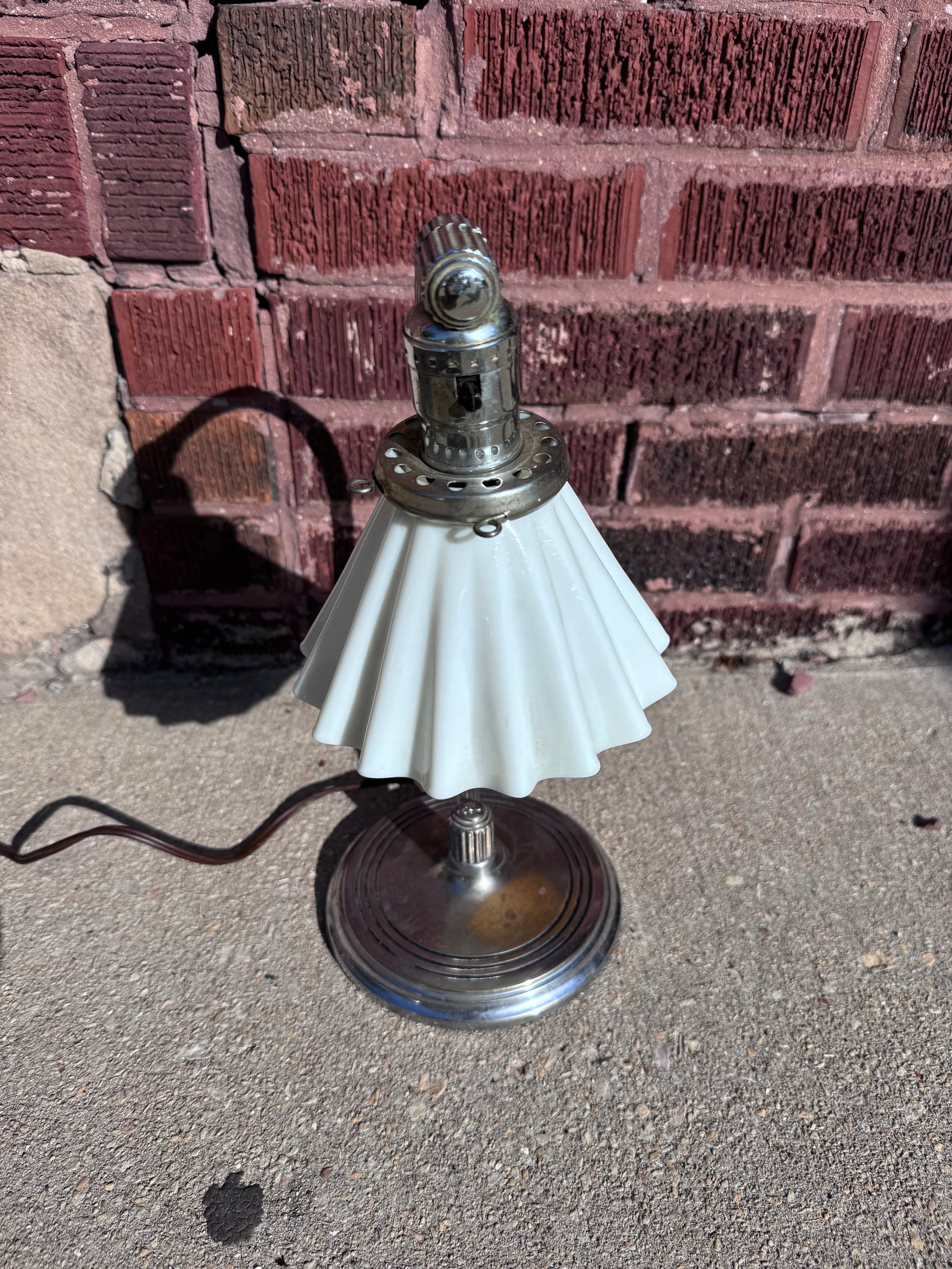 Vintage Art Deco Desk Lamp by Chase and Co.