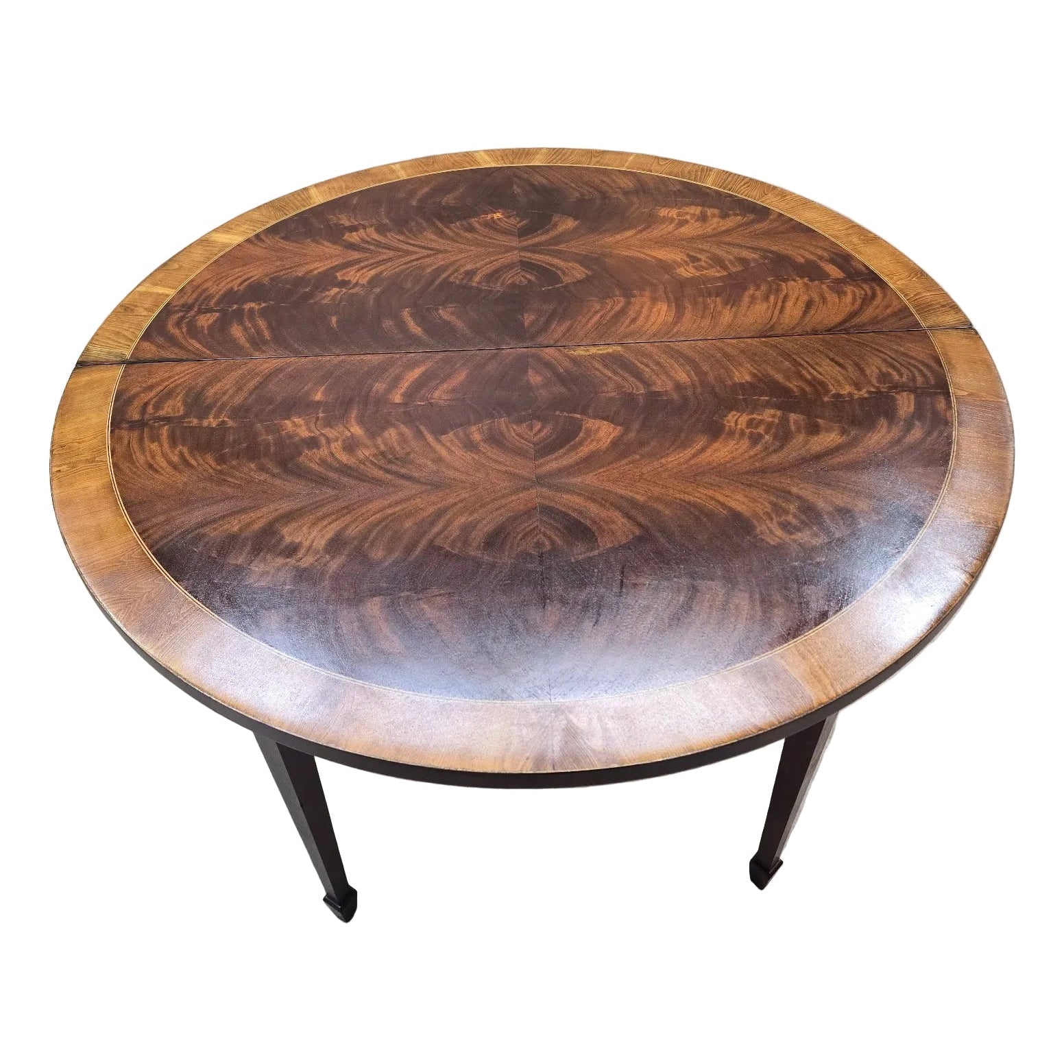 Vintage Folding Demilune Flip-Top Table