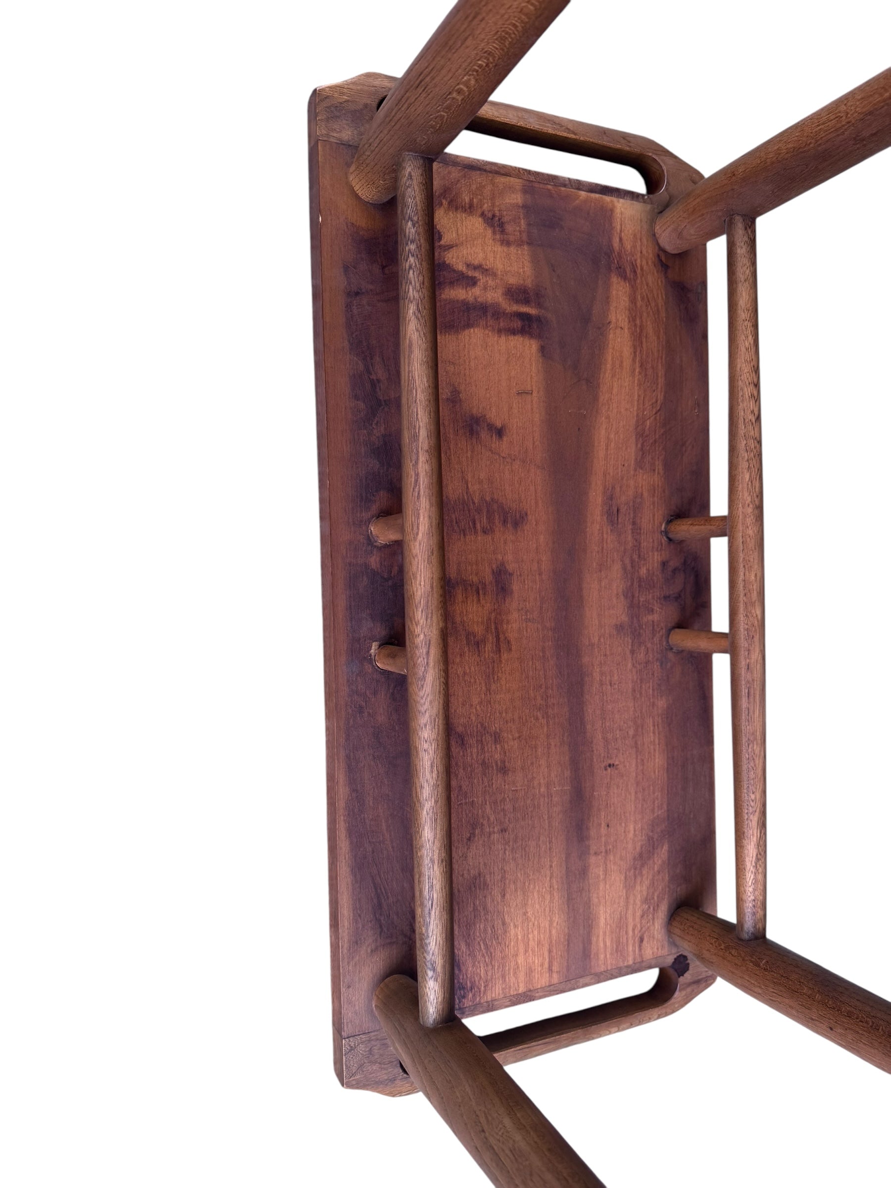 New - Mid Century Modern Lane 2 Tier Walnut Bar Cart