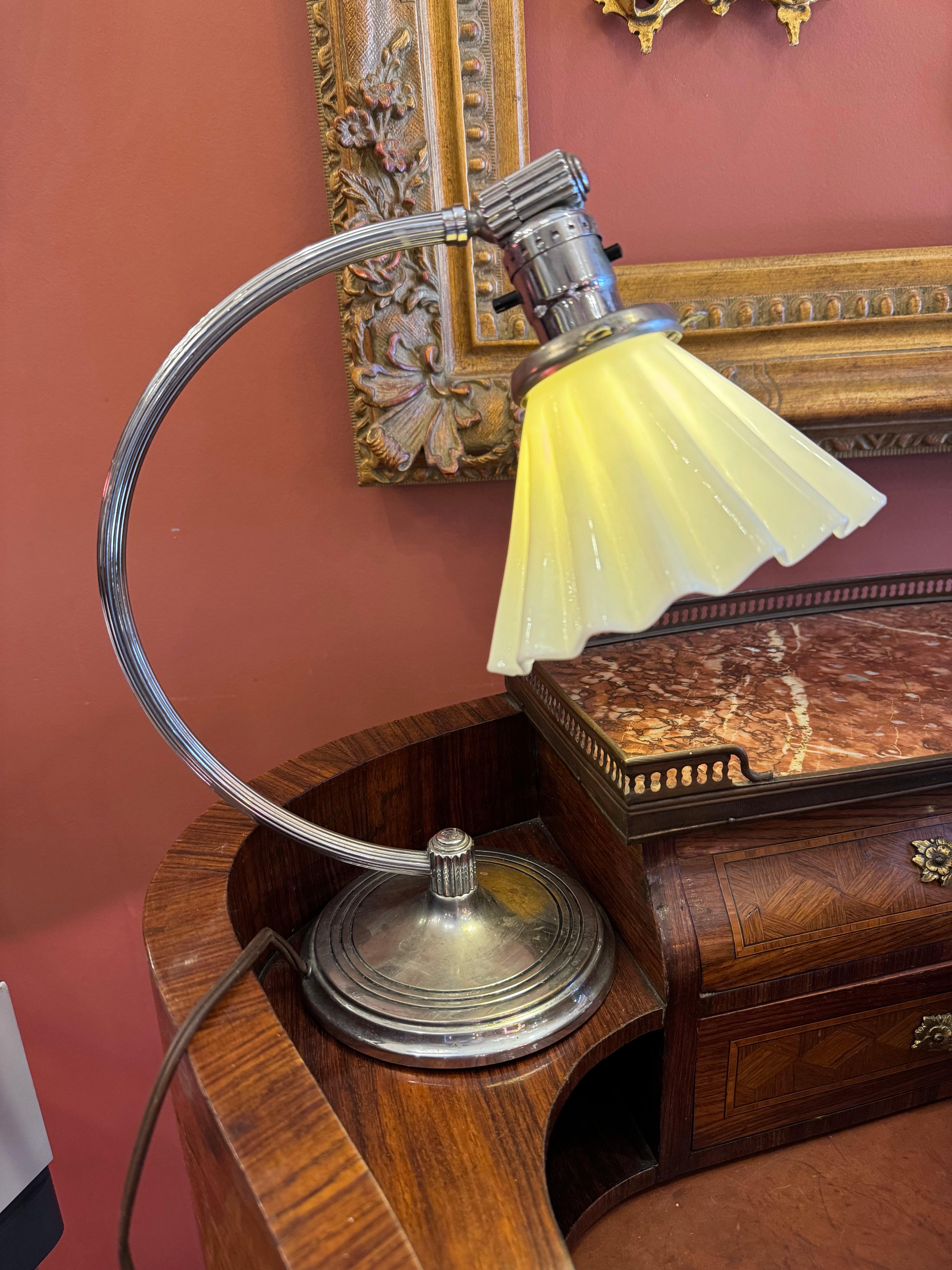 Vintage Art Deco Desk Lamp by Chase and Co.