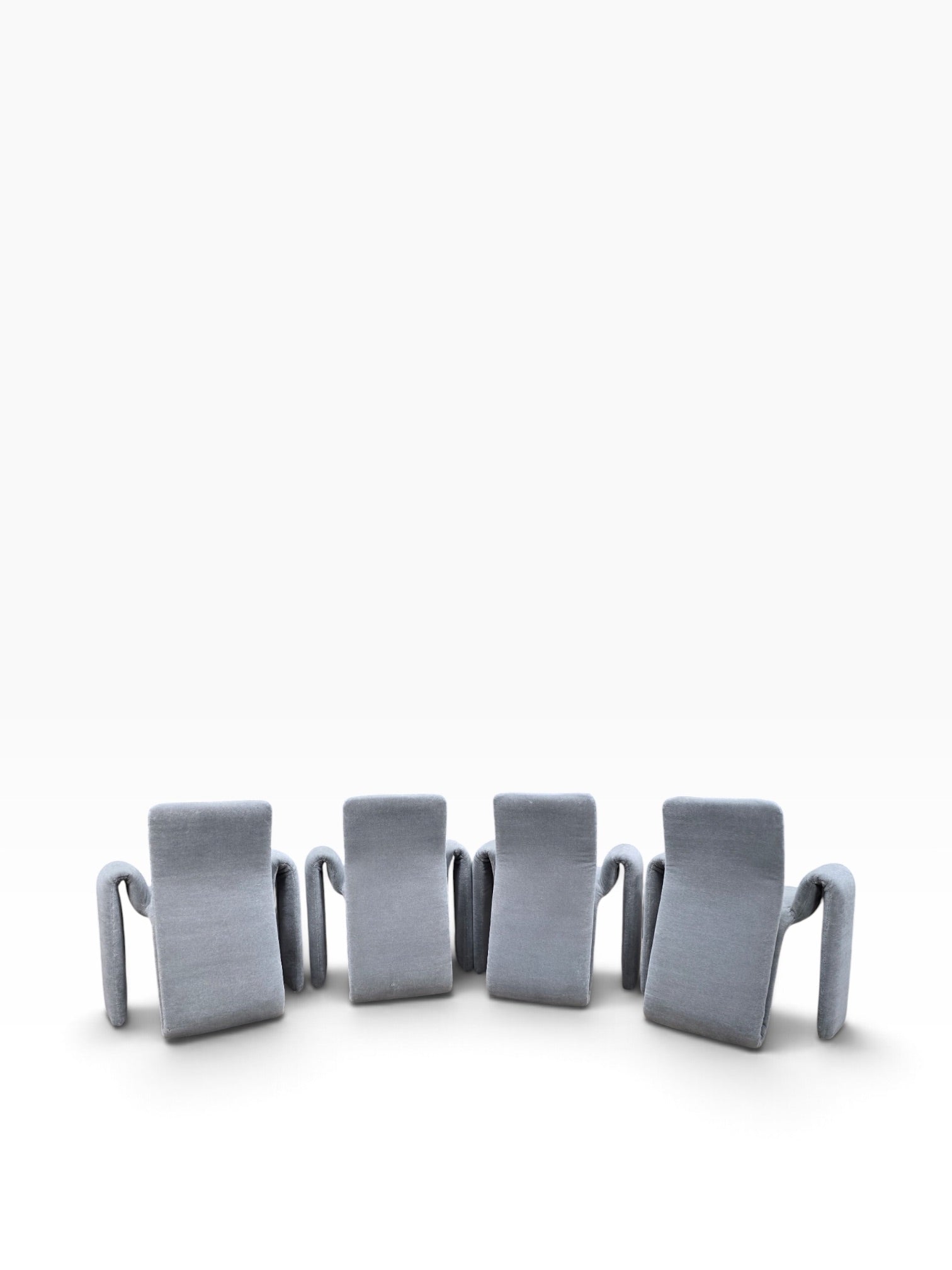 Postmodern Dining Chairs Newly Reupholstered by Steve Leonard - 4