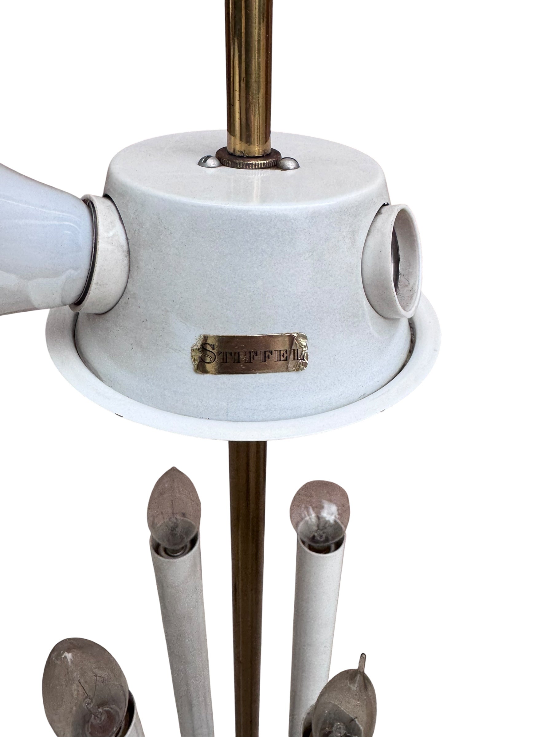 New - MCM Stiffle Candelabra Lamp by Tommi Parzinger