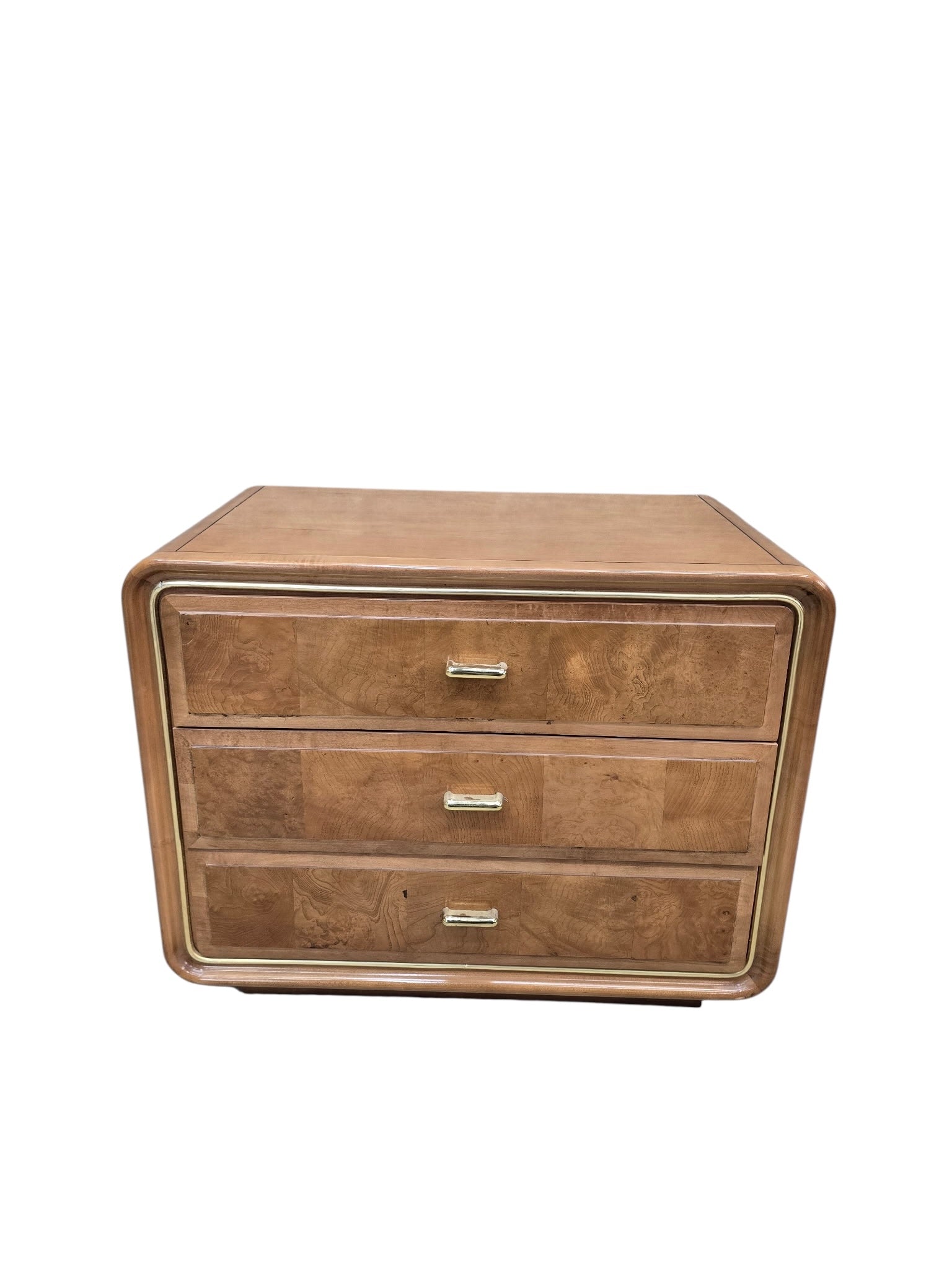 Mid Century Modern Headboard and Nightstands Set by American of Martinsville