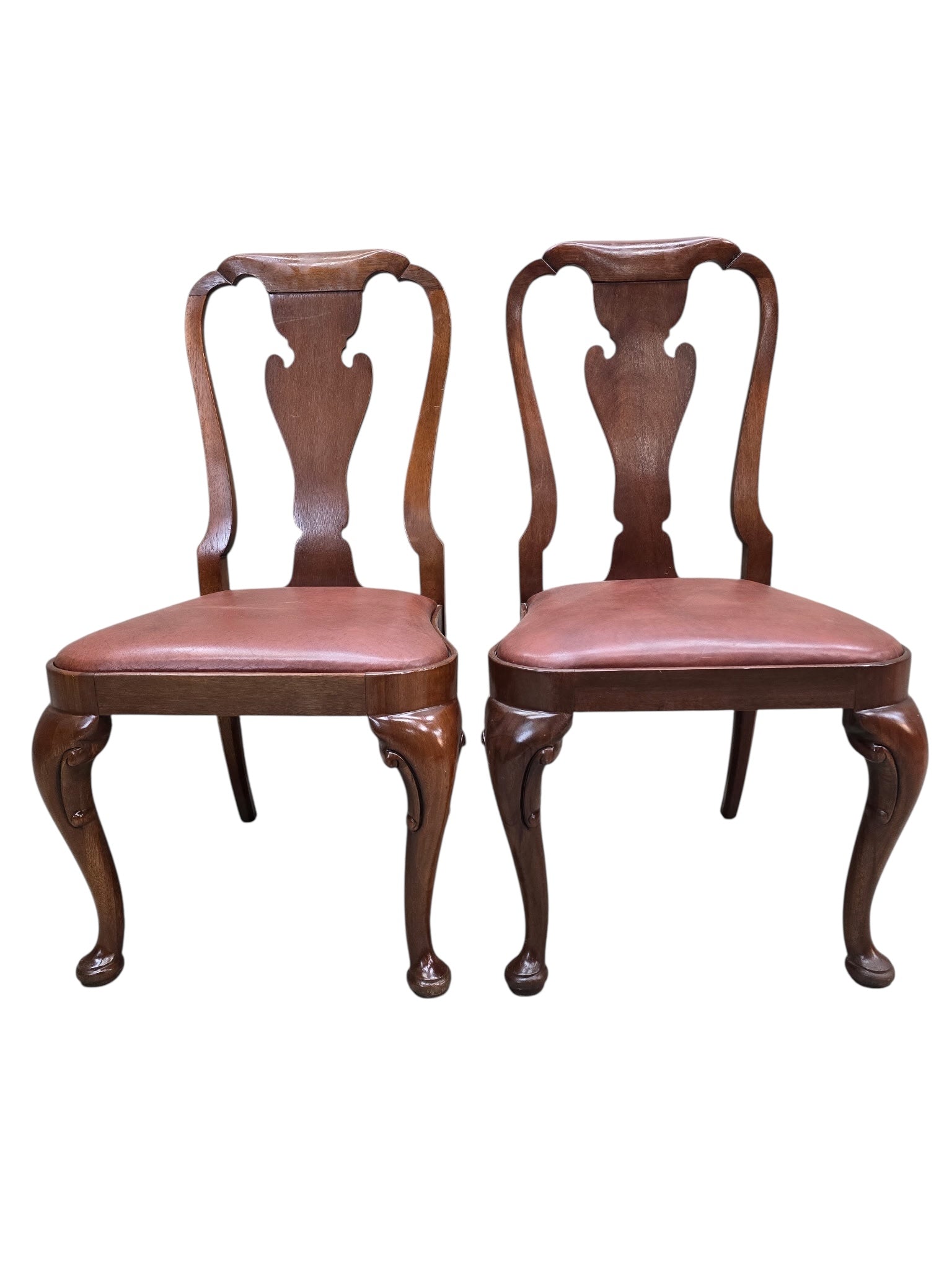 Vintage Queen Anne Style Dining Chairs By Baker Furniture - 4