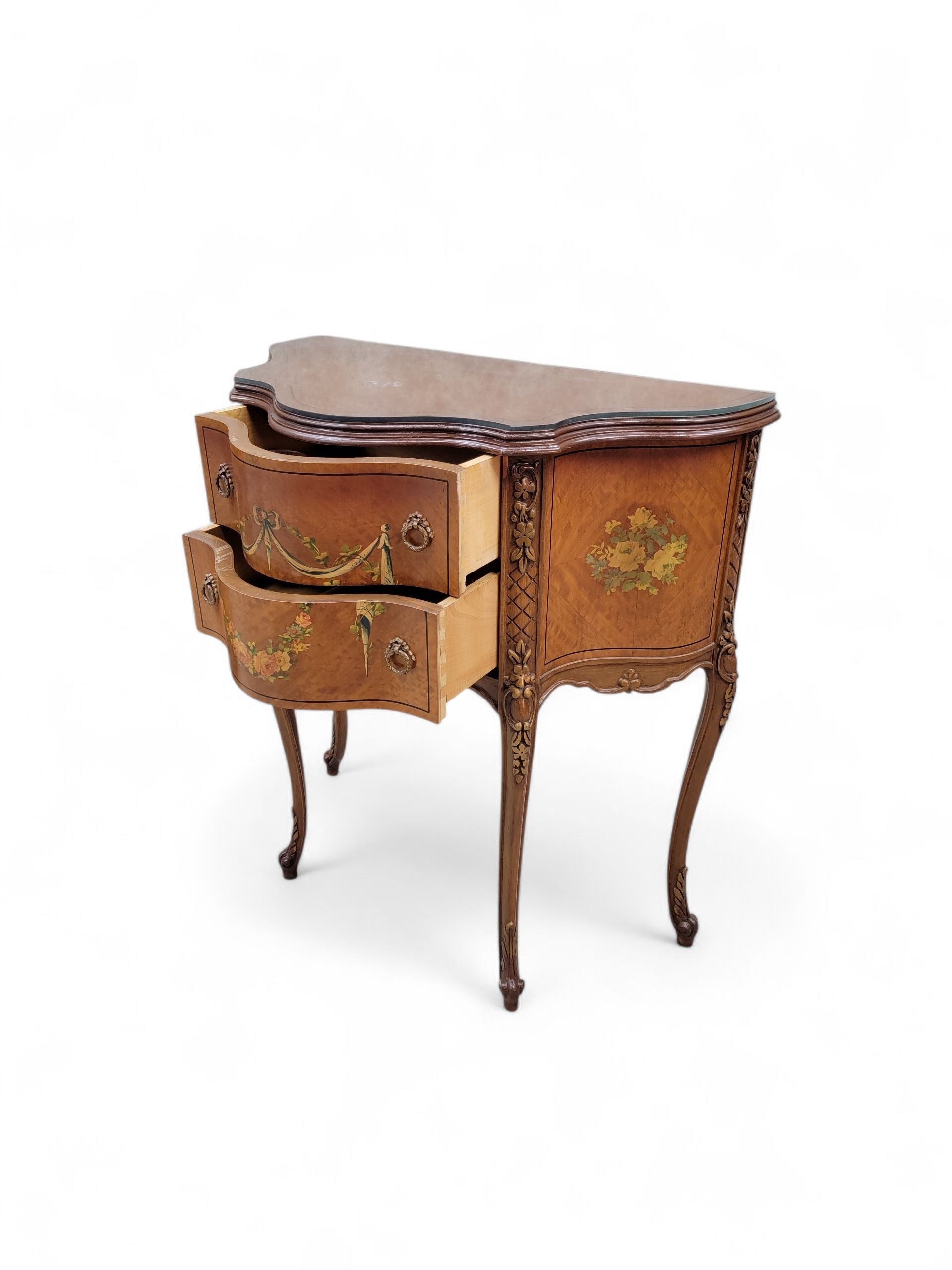 Antique Neoclassical French Style End Tabes/Nightstands - Pair