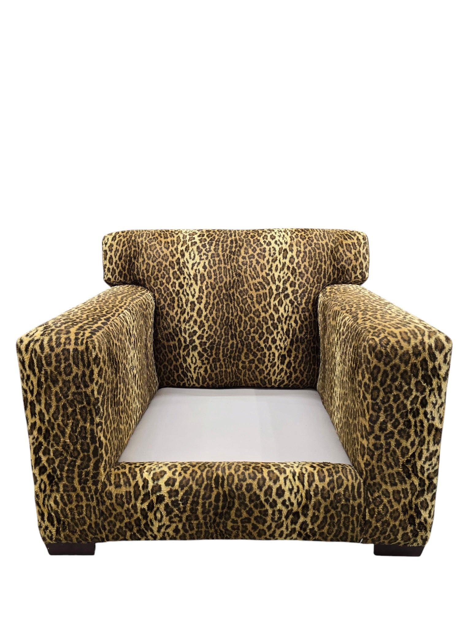 Vintage Henredon High Point Oversized Cube Club Chairs – Pair