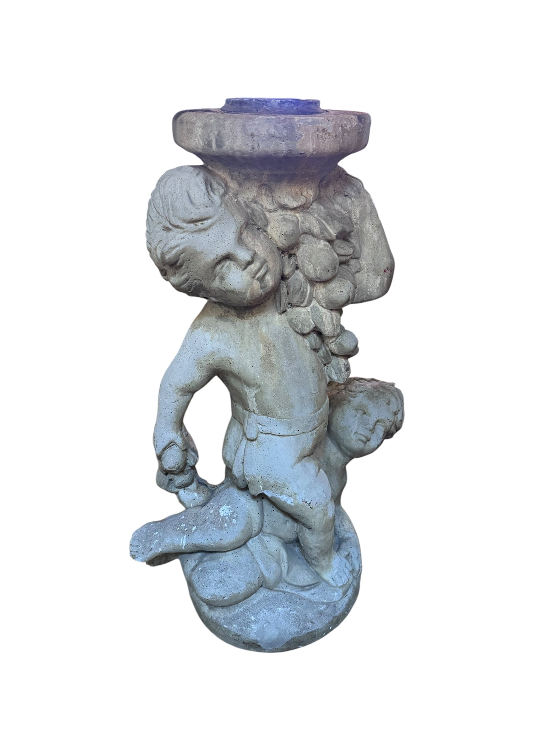 Vintage Neoclassical Style Cherub/Putti Garden Sculpture