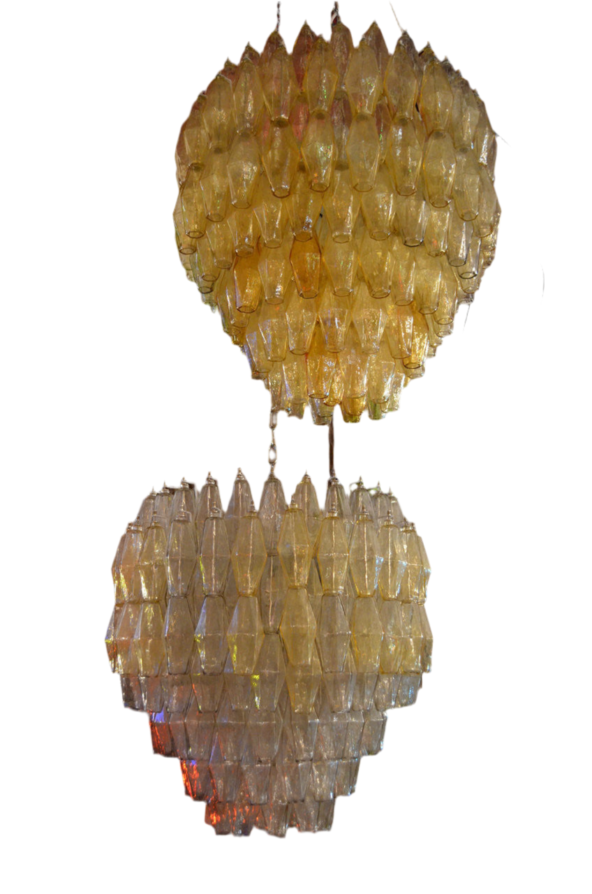 Vintage Modern Italian Glass Chandelier by Carlo Scarpa for Venini