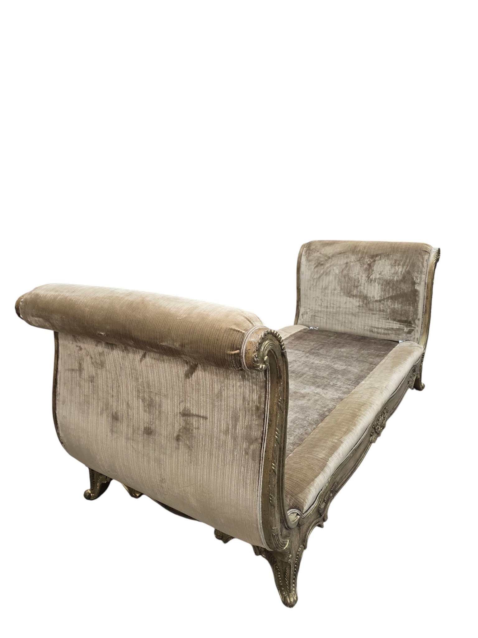 Vintage Marge Carson French Louis XV Style Daybed Newly Reupholstered