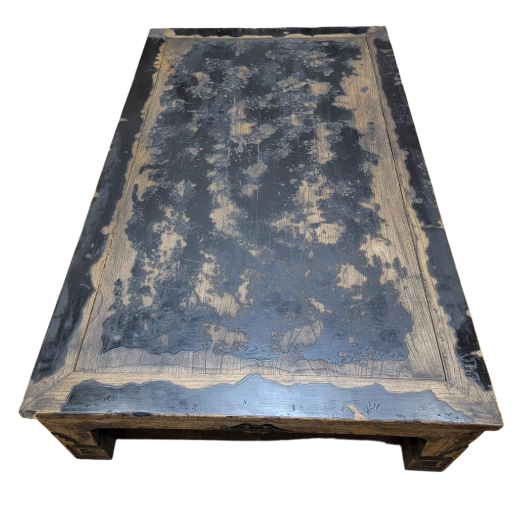 Antique Shanxi Province Elm Coffee Table Cut From Chinese Bed