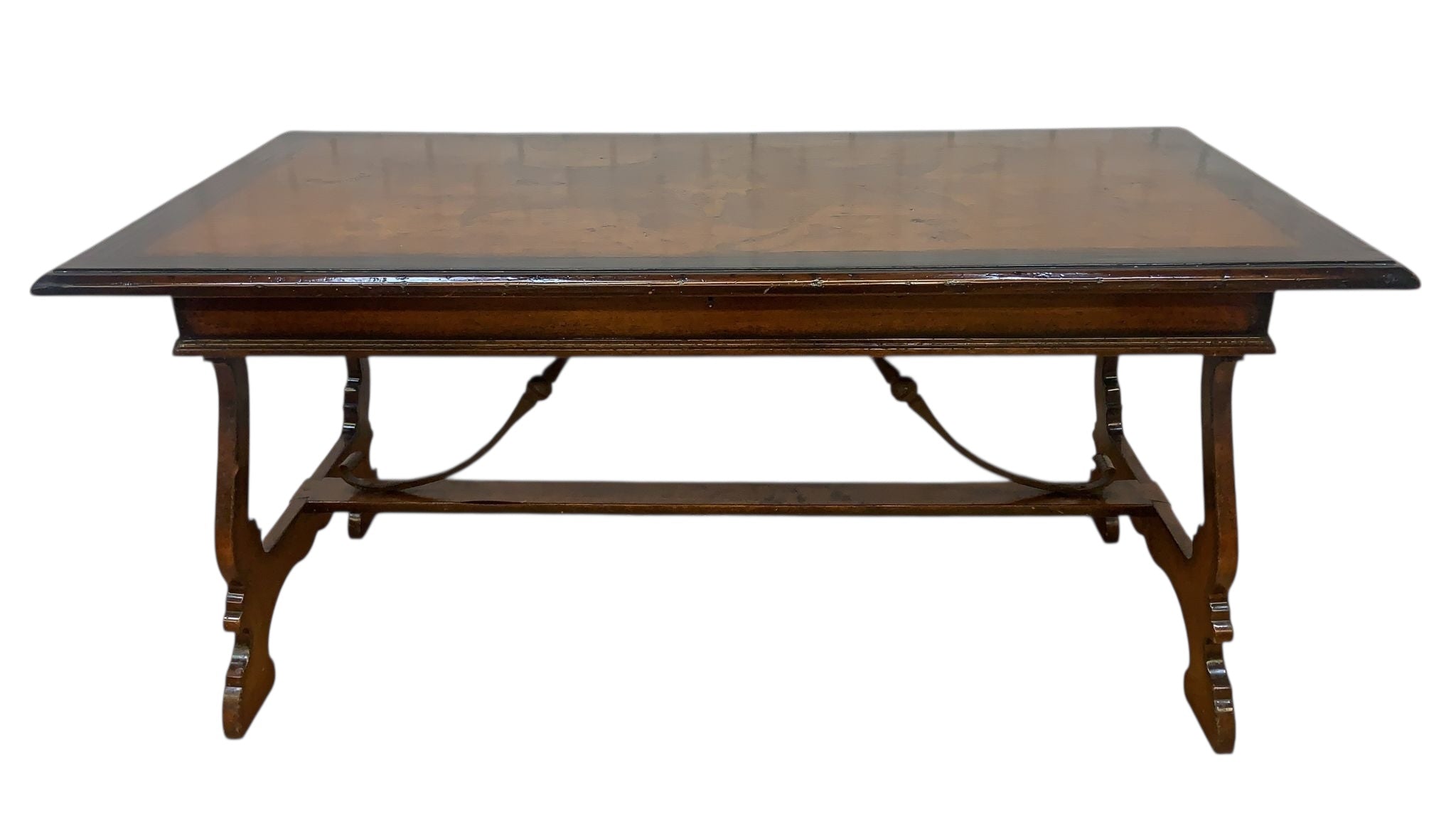 Marchetti – Hand Made in Italy Inlaid Walnut Extending Dining Table