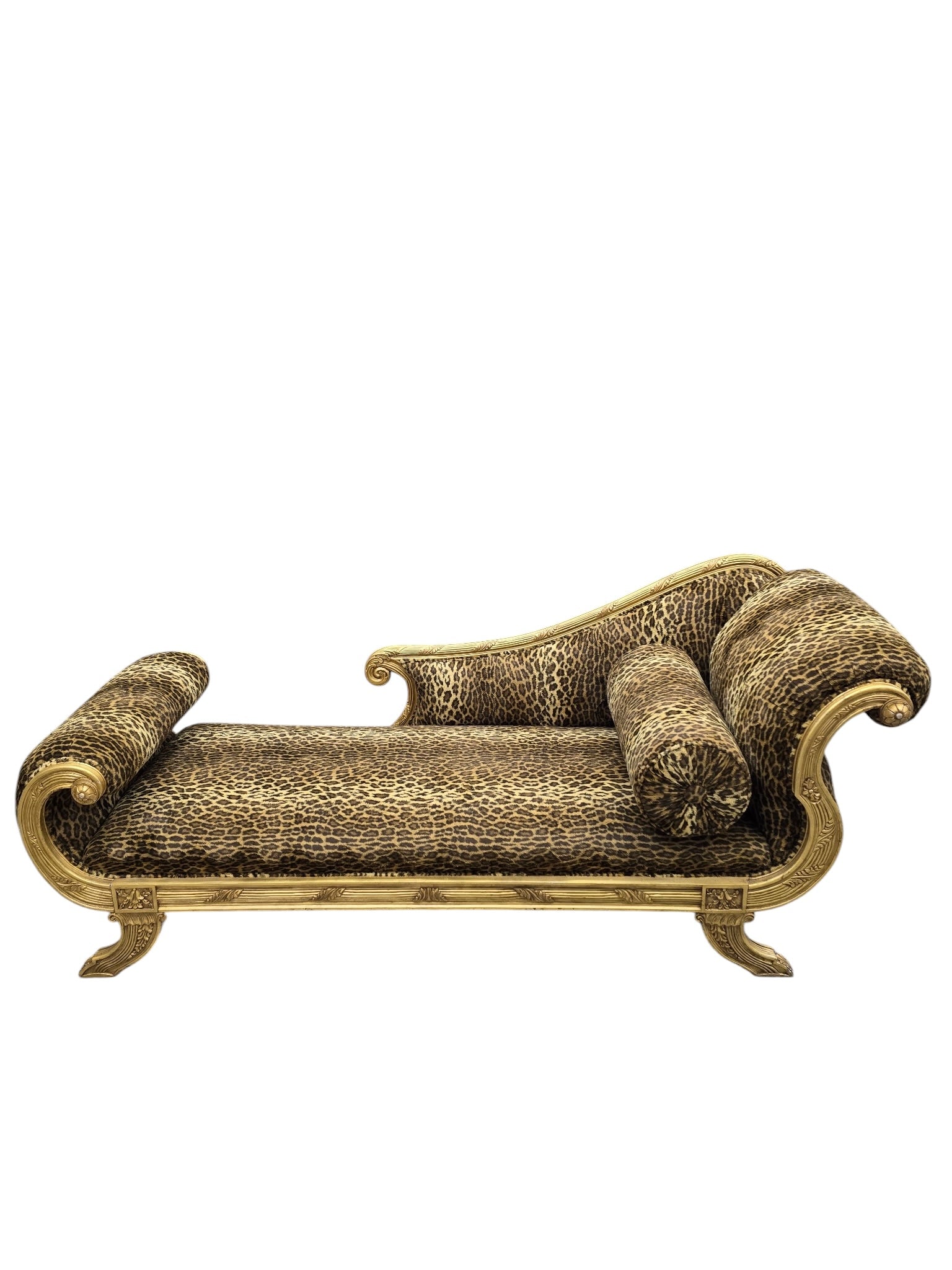 Vintage Henredon Style Hollywood Regency Chaise Lounge