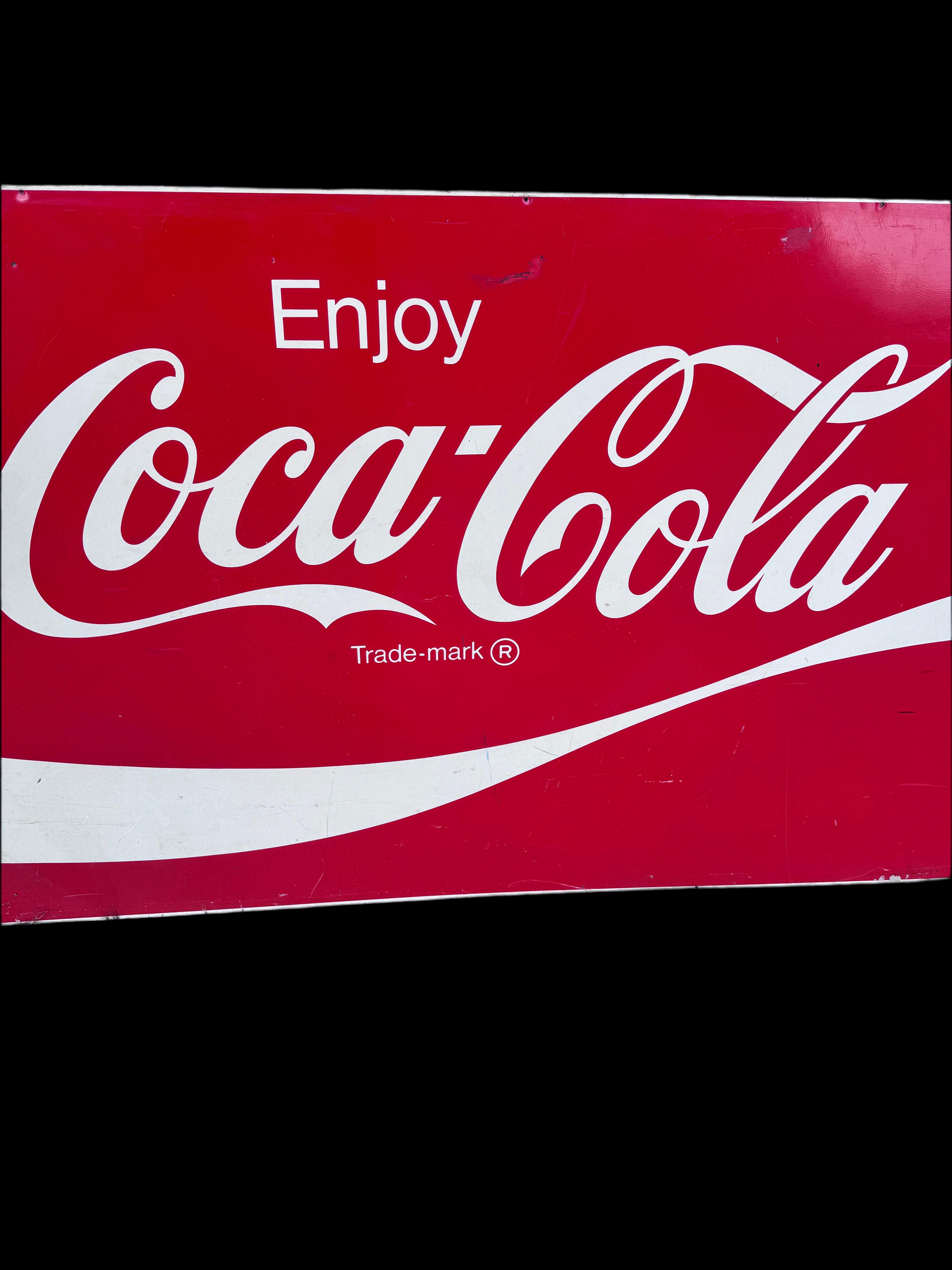 Vintage Metal Coca-Cola Sign