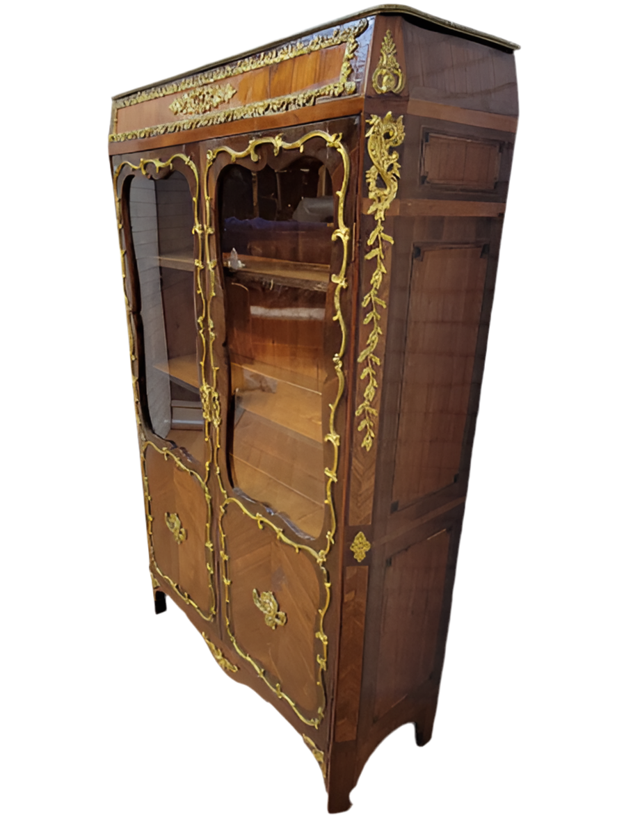 Vintage French Louis XV Style Display Cabinet