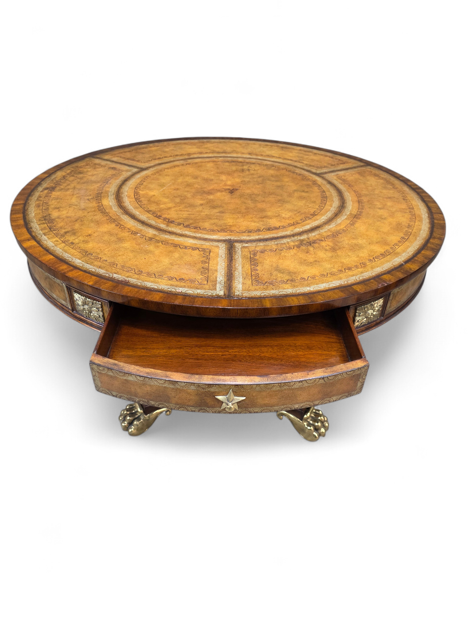 Vintage French Empire Regency Style Library/Hall Table by Maitland Smith