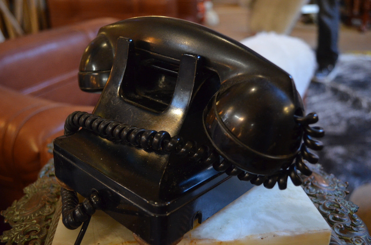 Vintage Bell System Black Rotary Phone