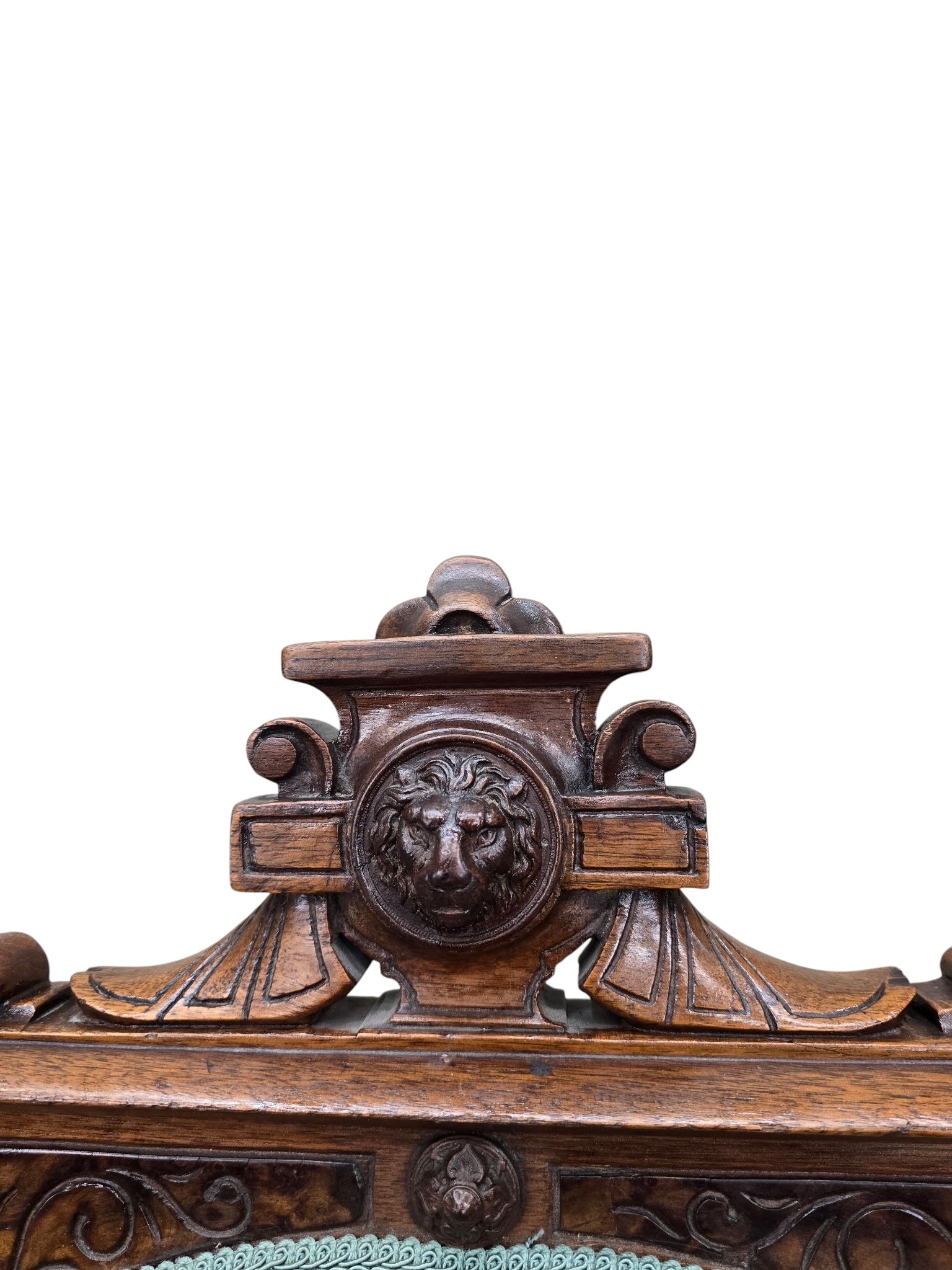 Antique Renaissance Revival Carved Chairs by John Jelliff - Set of 2