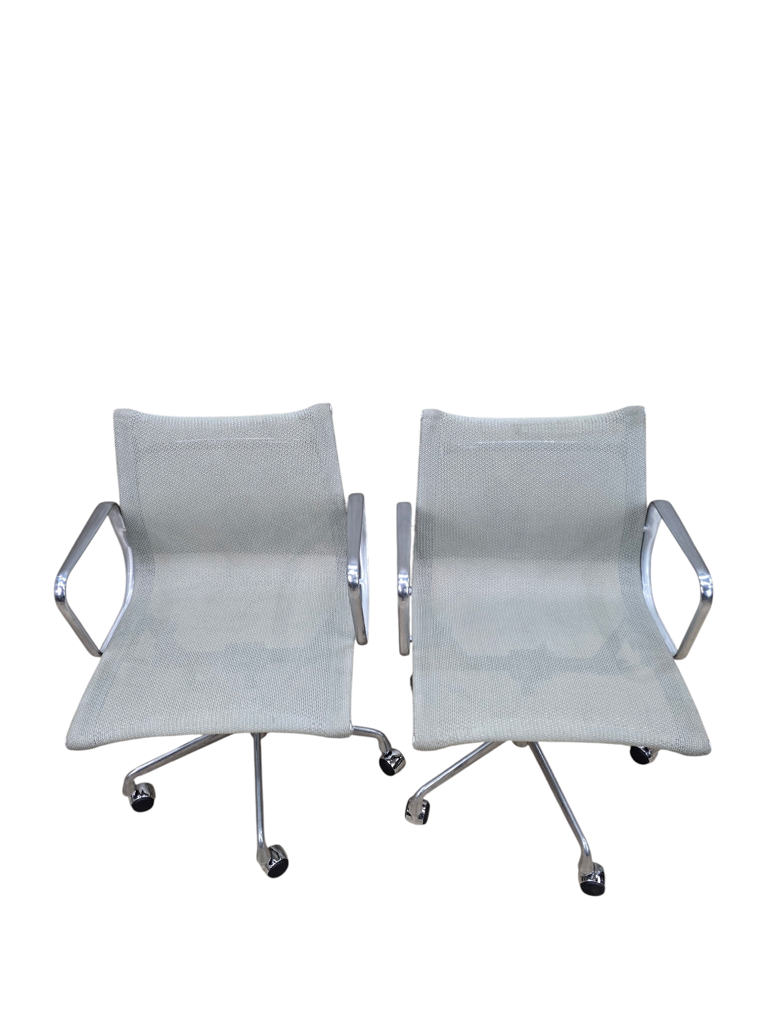 MCM Herman Miller Eames Low Back Grey Mesh Office Chairs – Pair