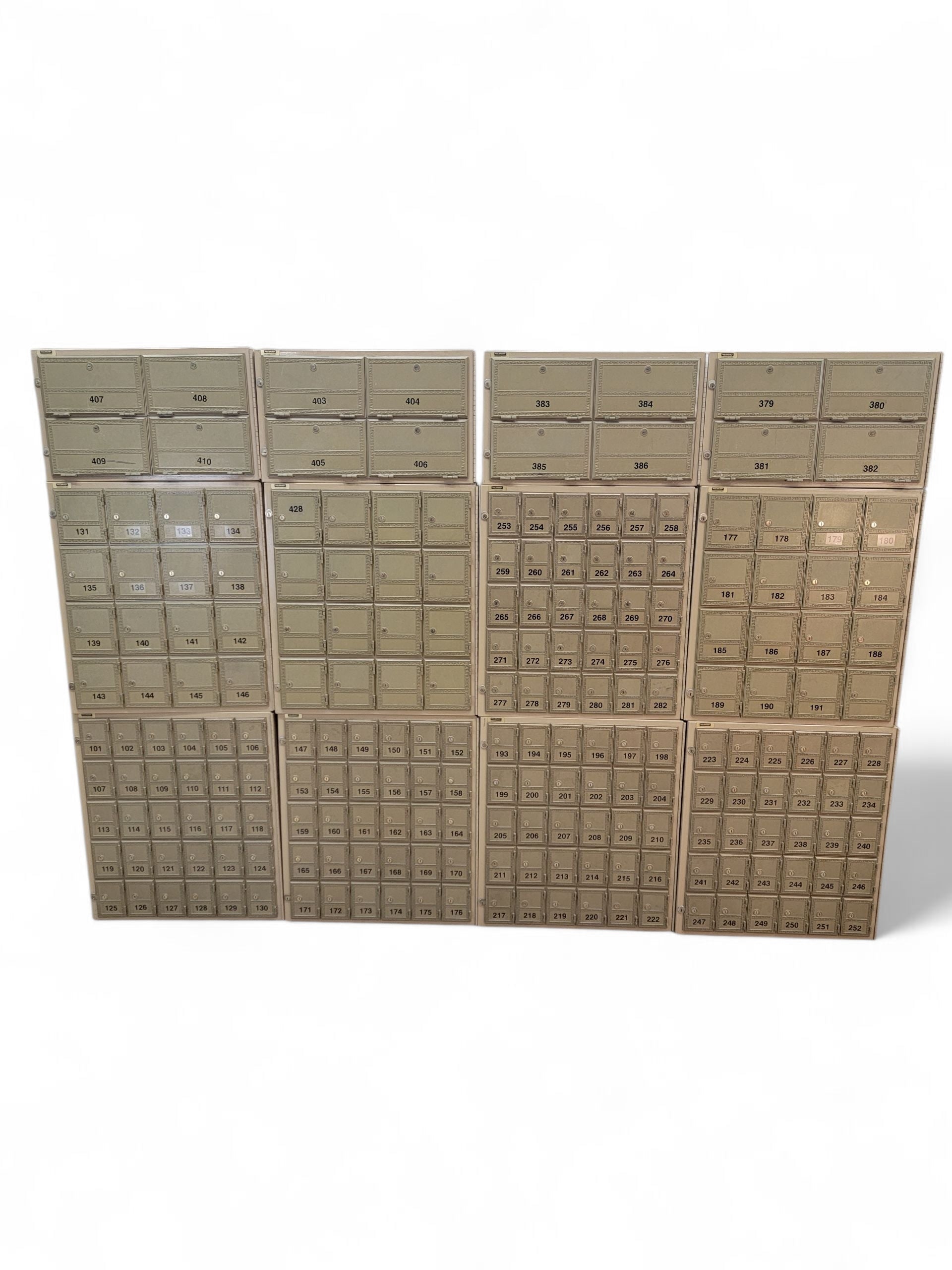 Vintage Metal Mailroom Storage Boxes by Salisbury Industries - Set of 12