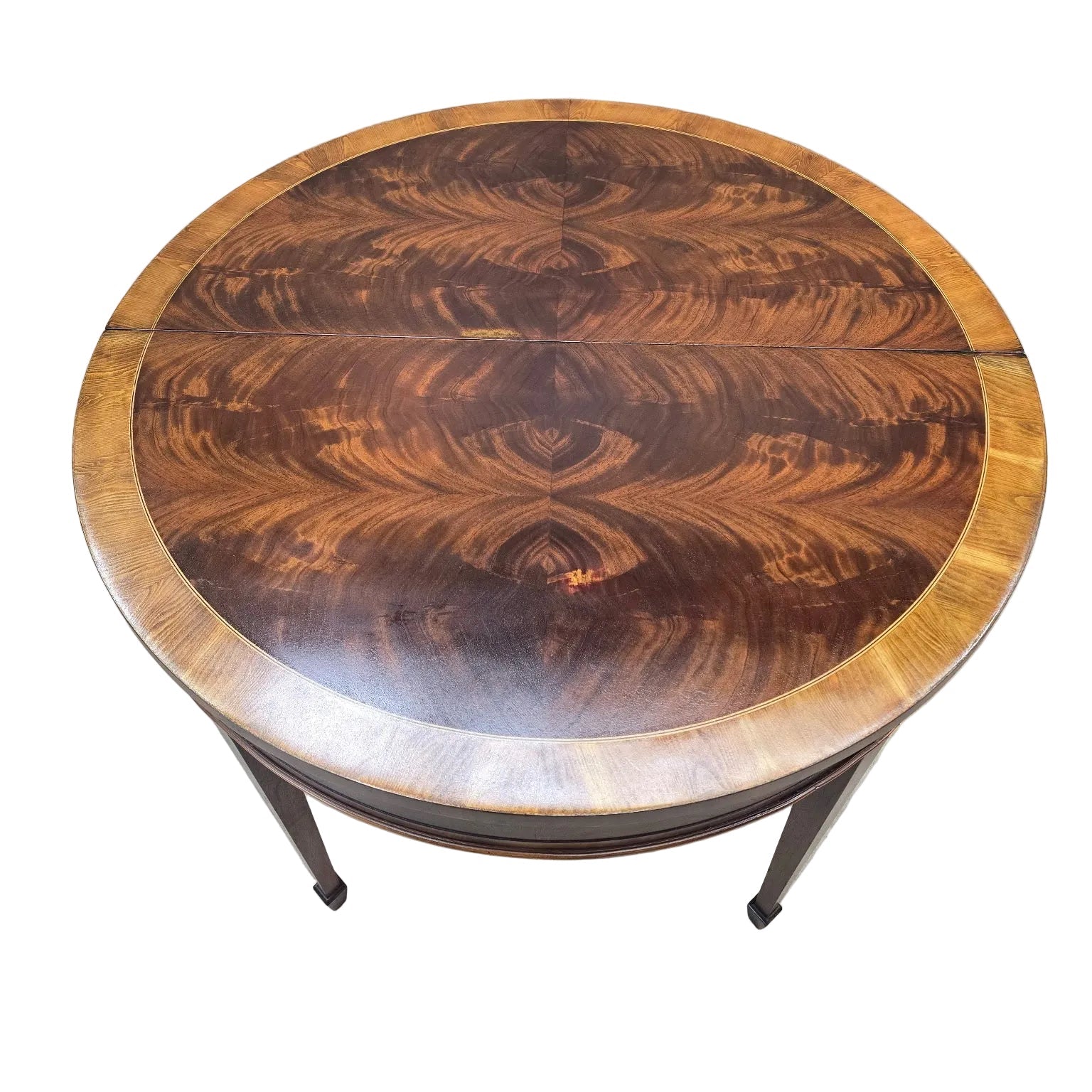 Vintage Folding Demilune Flip-Top Table