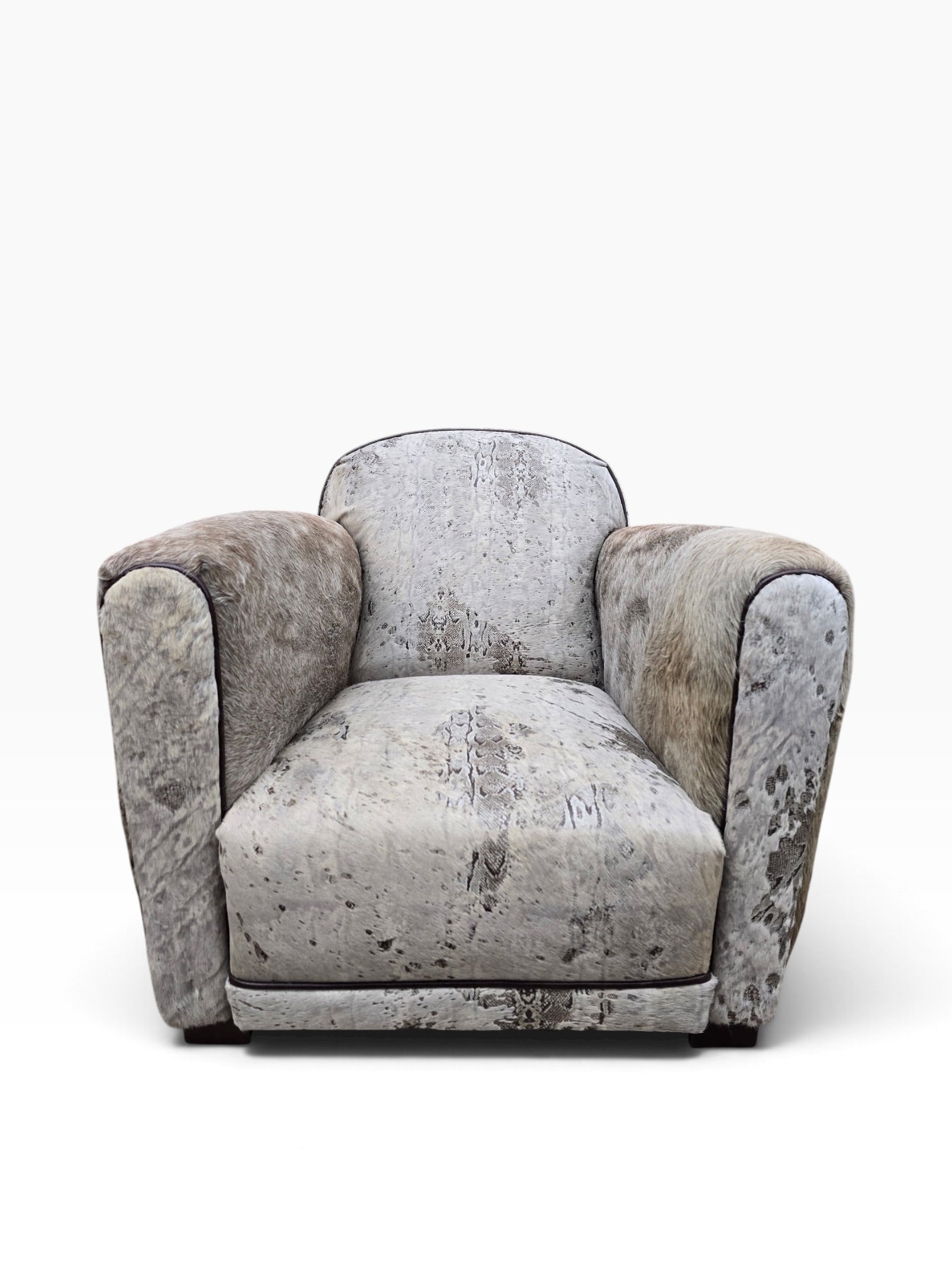 Vintage French Art Deco Club Chair Newly Reupholstered