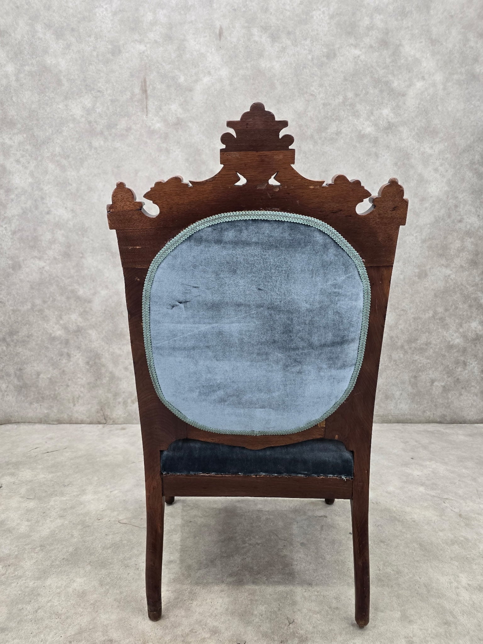 new - Antique Renaissance Revival Carved Chairs by John Jelliff - Set of 2