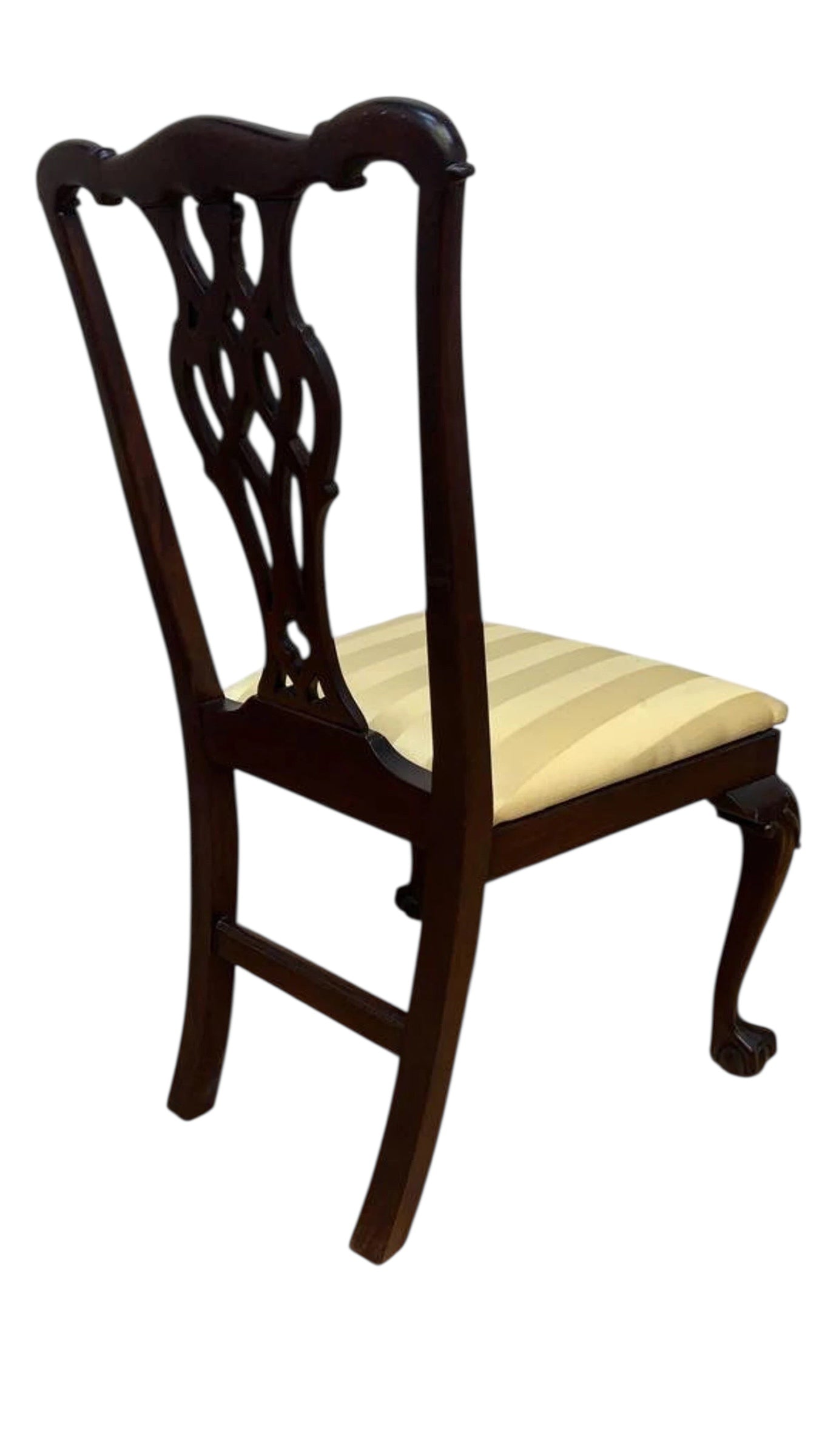 Vintage Traditional Chippendale Ball and Claw Mahogany Dining Chairs - Set of 6