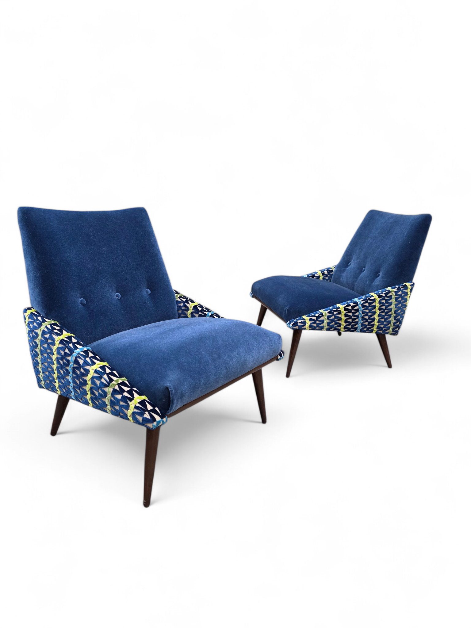 MCM Slipper Chairs by Kroehler Newly Reupholstered – Pair