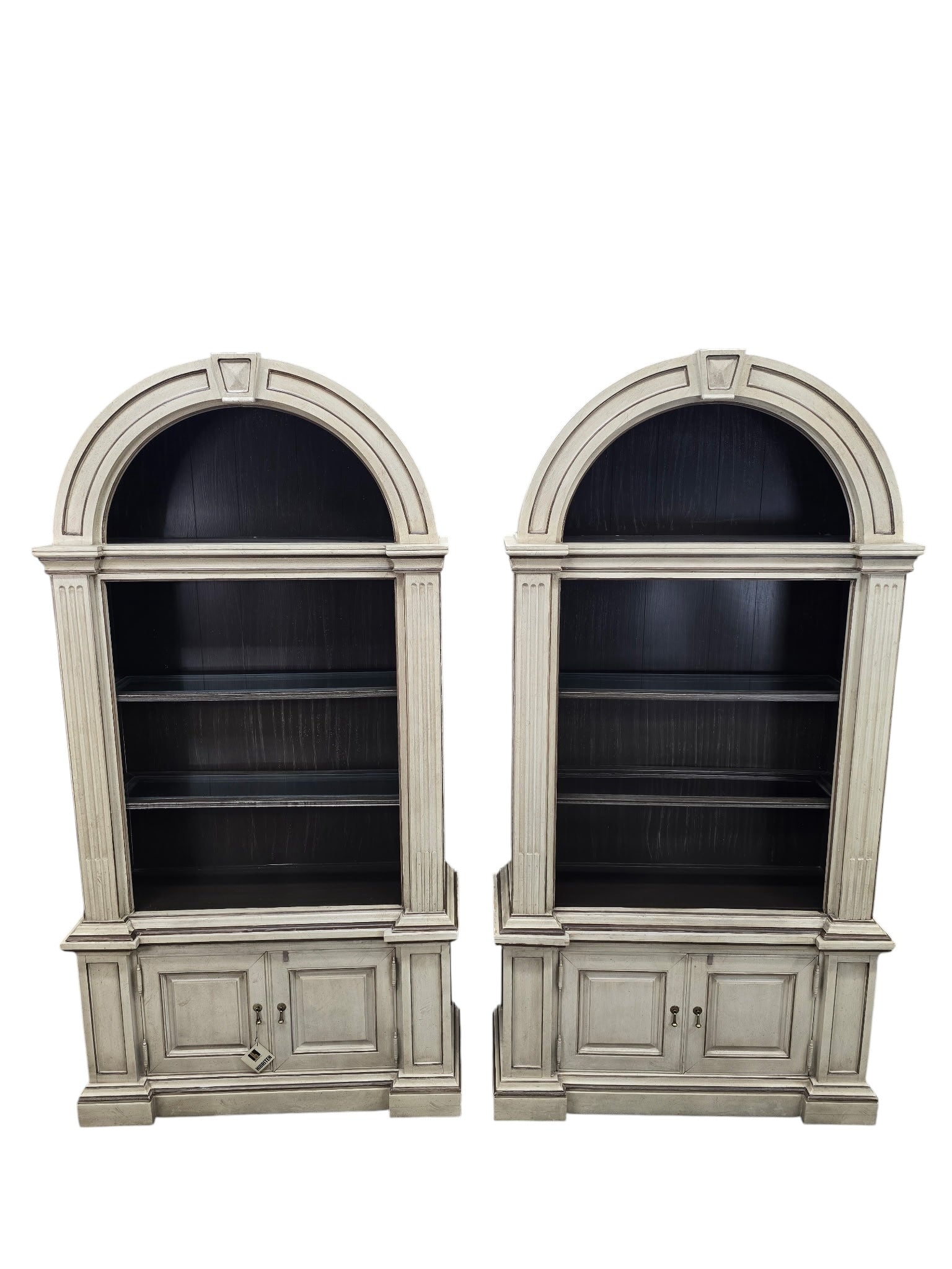 New - Vintage Neoclassical Style Architectural Display Cabinets By Bernhardt - 3